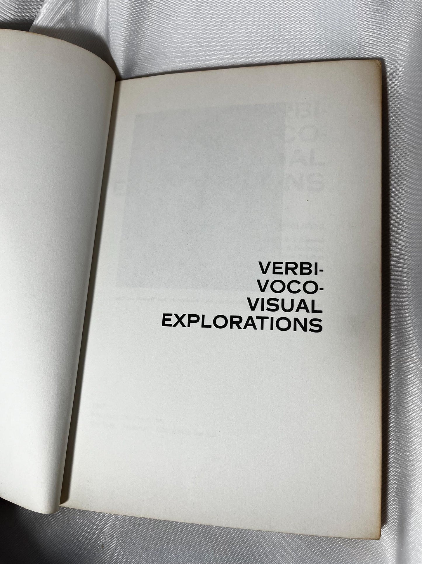 Vintage Verbi-Voco-Visual Explorations Marshall McLuhan Book Paperback 1967