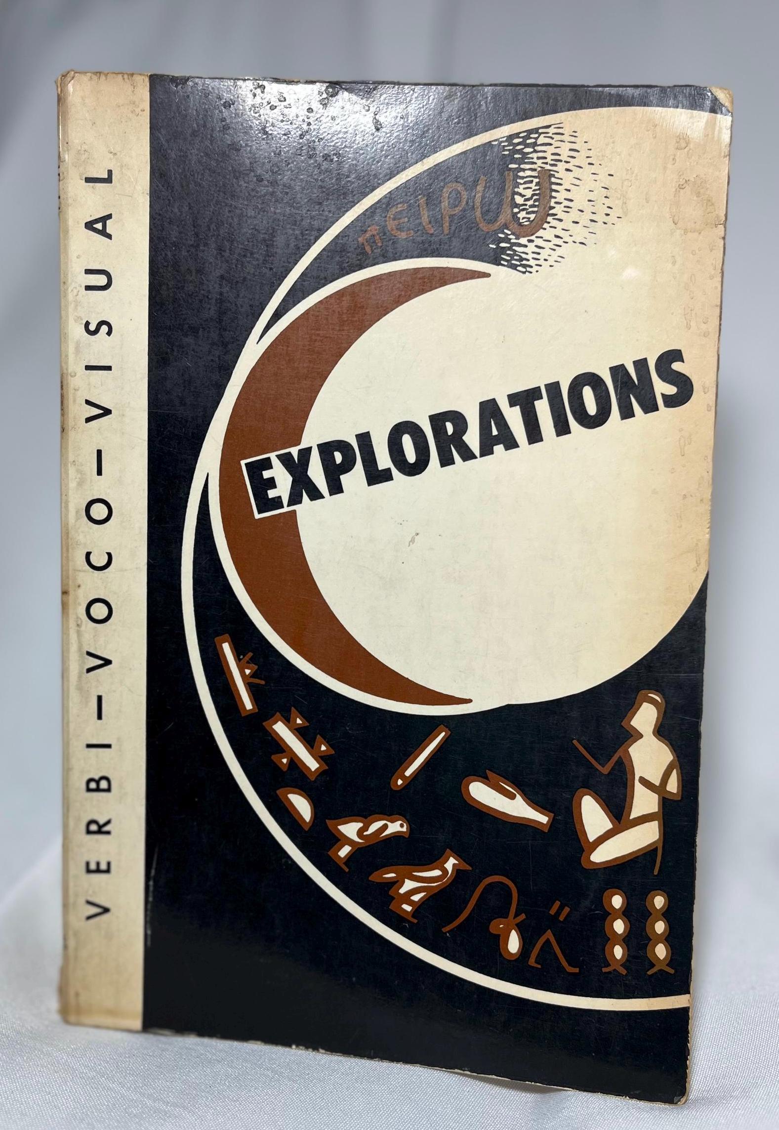 Vintage Verbi-Voco-Visual Explorations Marshall McLuhan Book Paperback 1967