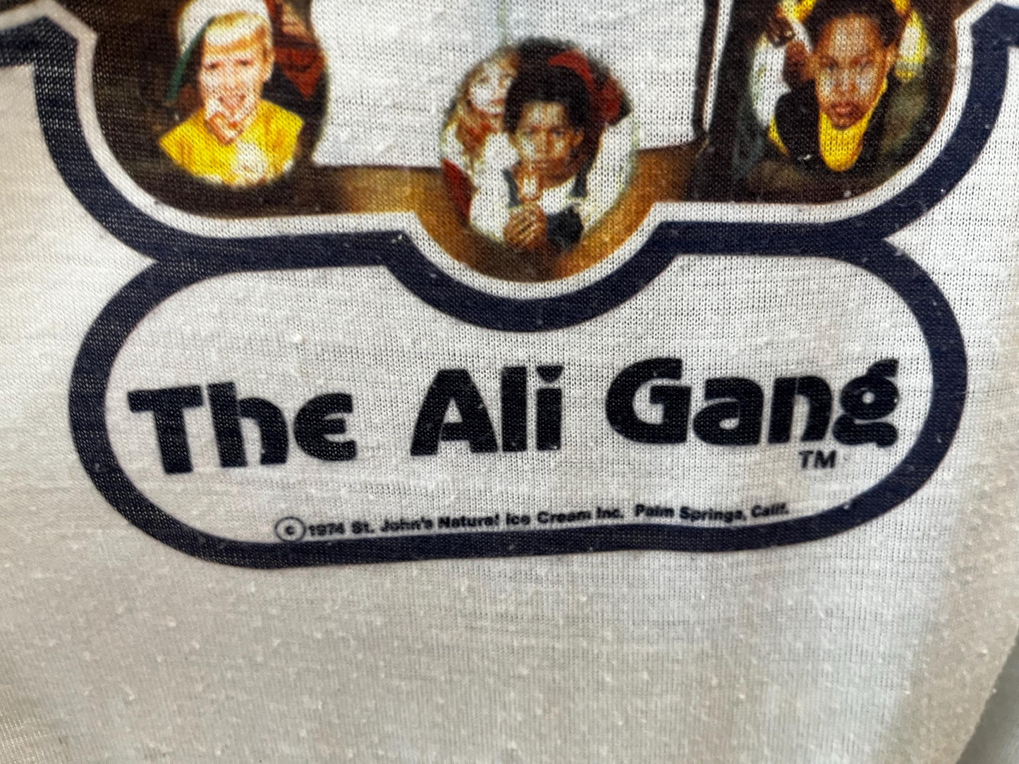 Muhammad Ali "The Ali Gang" Child's Graphic Ringer T Shirt 1974, Sports Tee, Kids Boxing Shirt, Vintage Look, Unique Gift