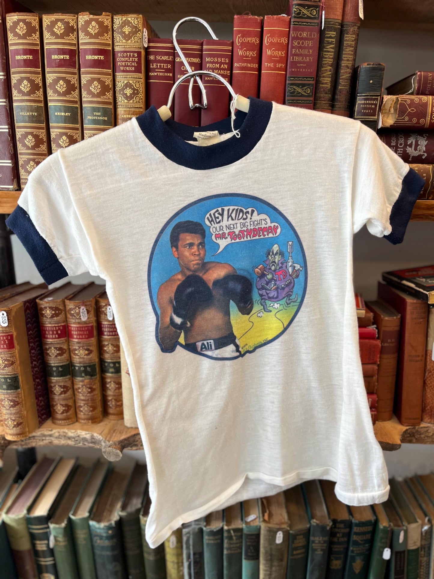 Muhammad Ali Vs. Tooth Decay Kids Tee, Sports Graphic Shirt, 1974 Vintage T-shirt, Child's Boxing Apparel