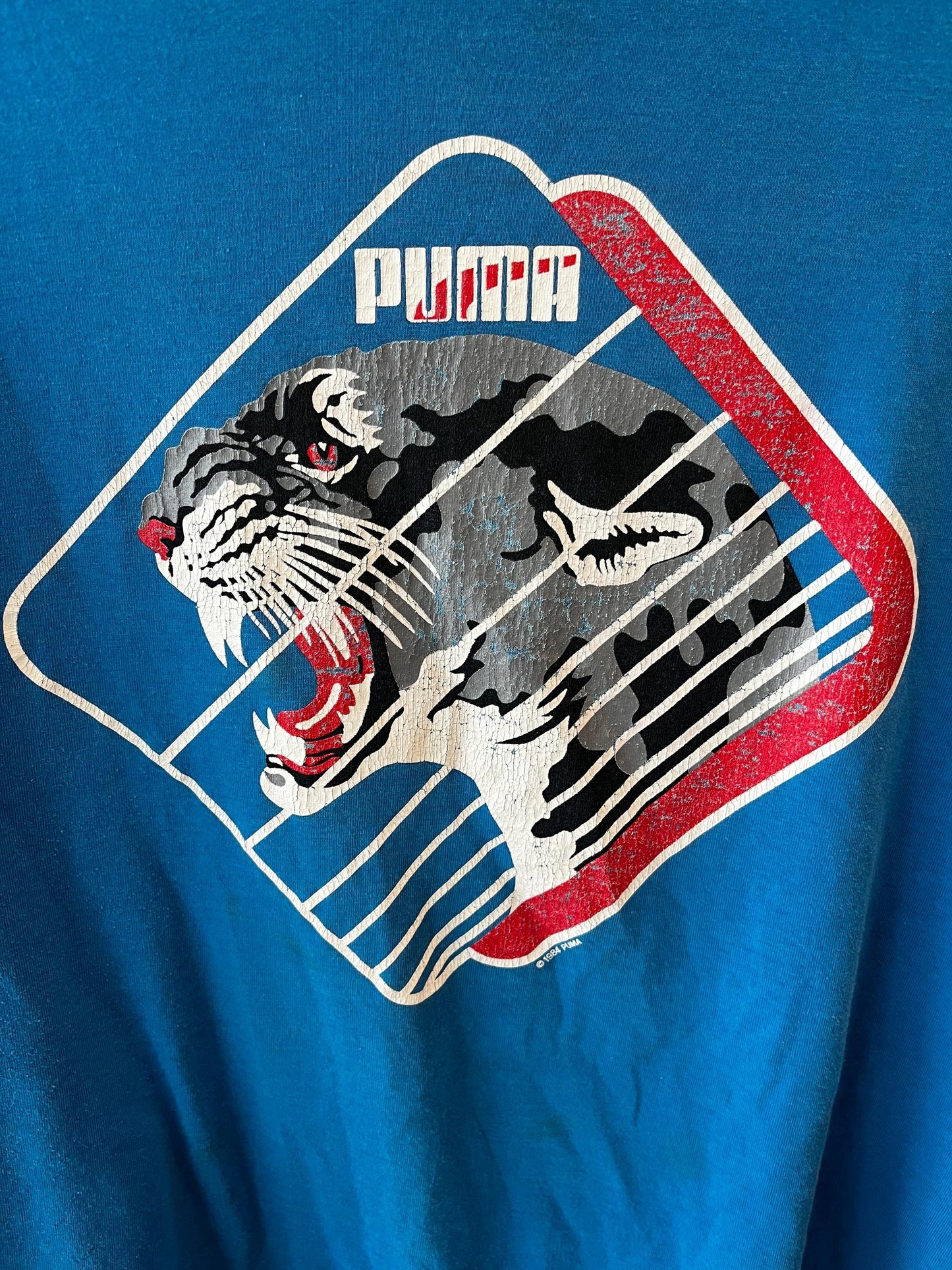 Vintage Puma Sleeveless Tee, 80s Fashion Graphic Tank, Retro Muscle Shirt