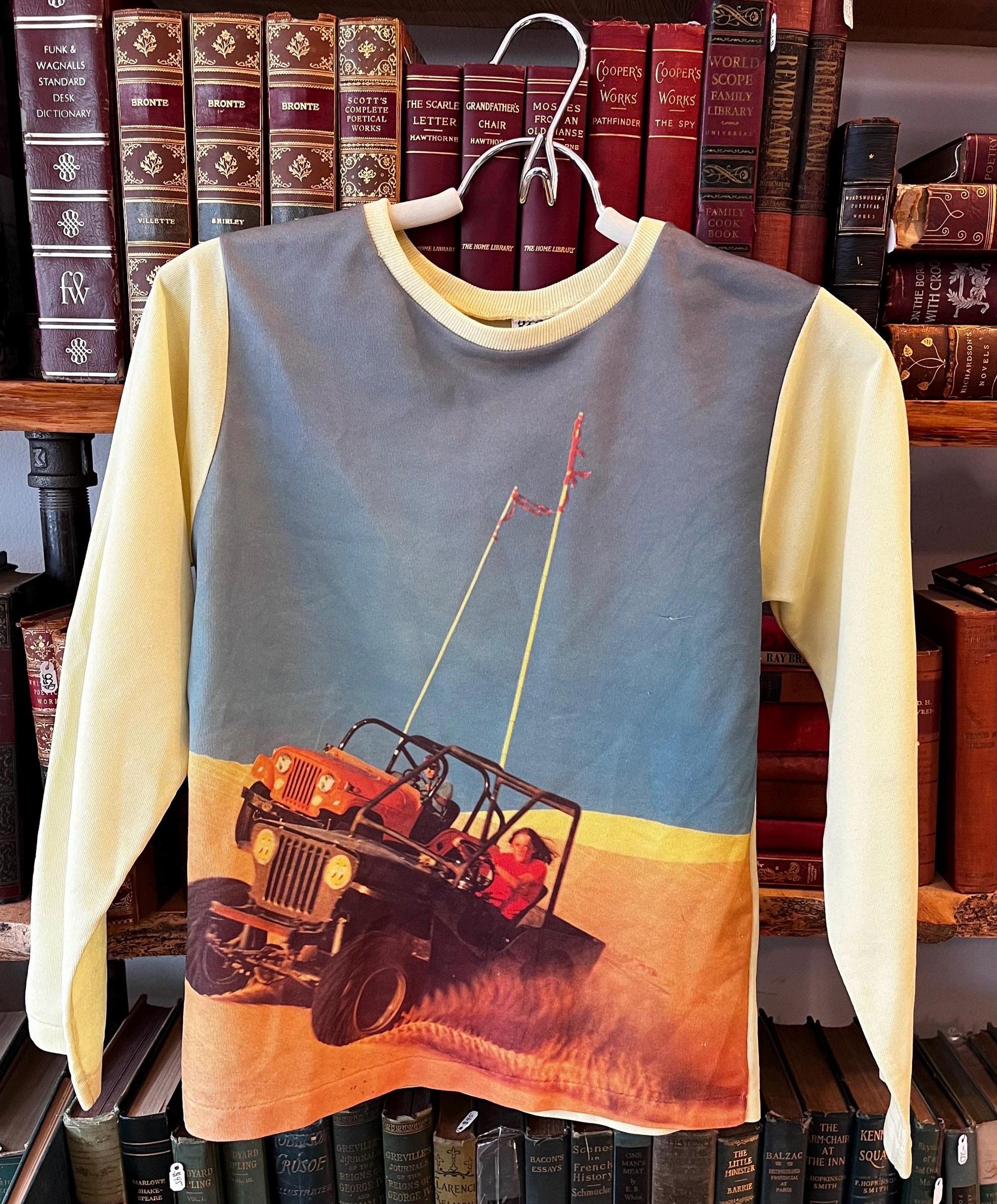 Vintage Jeep Desert Run Child Graphic Tee, Long Sleeve T-shirt, Kids Size Off-road Adventure Shirt