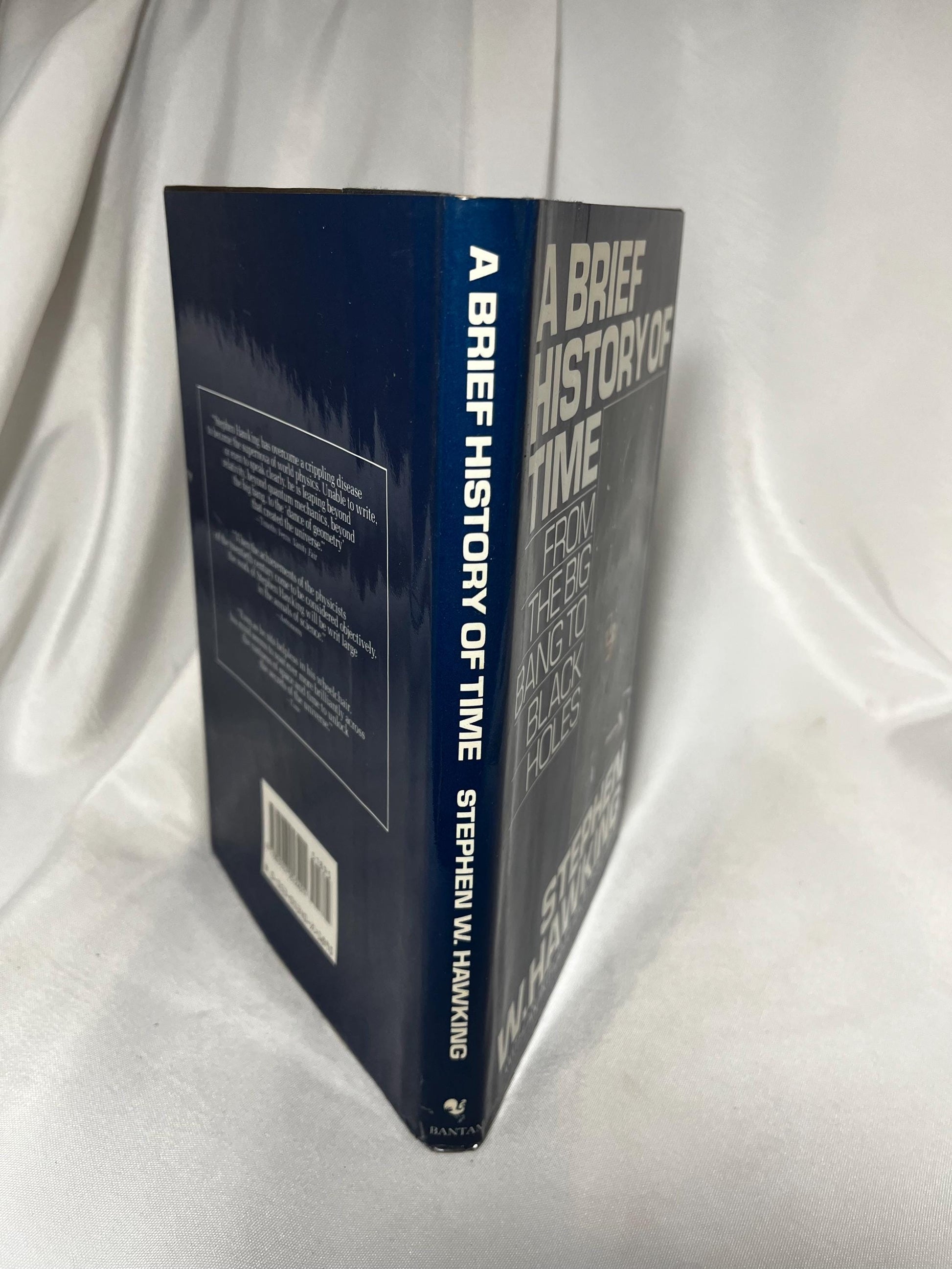 Stephen Hawking "A Brief History of Time" First Edition Hardcover, Astrophysics Book, Black Holes Reading, Science Gift