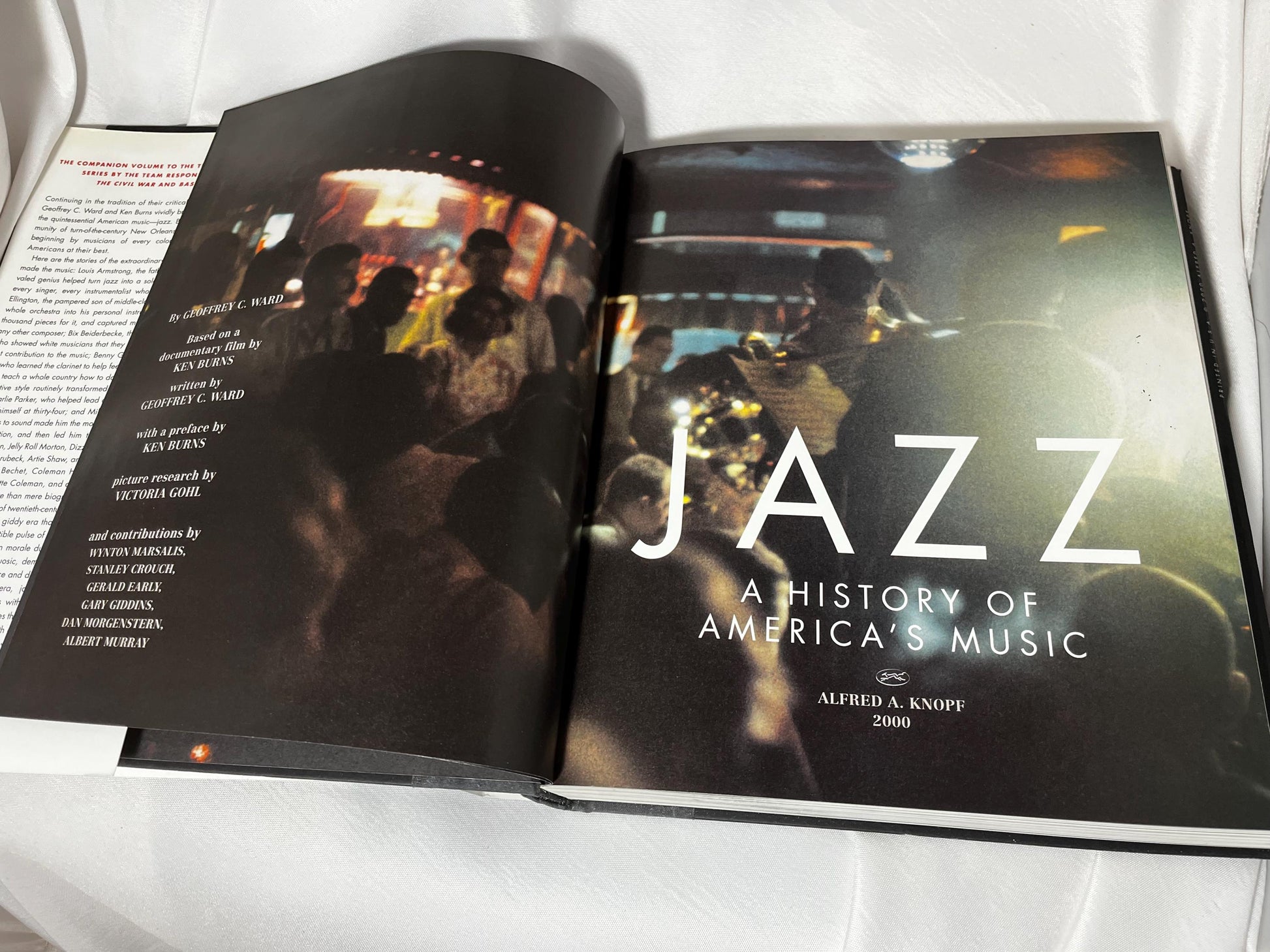 Jazz: A History of America's Music Book, Geoffrey C. Ward, Ken Burns, First Edition Coffee Table Hardcover