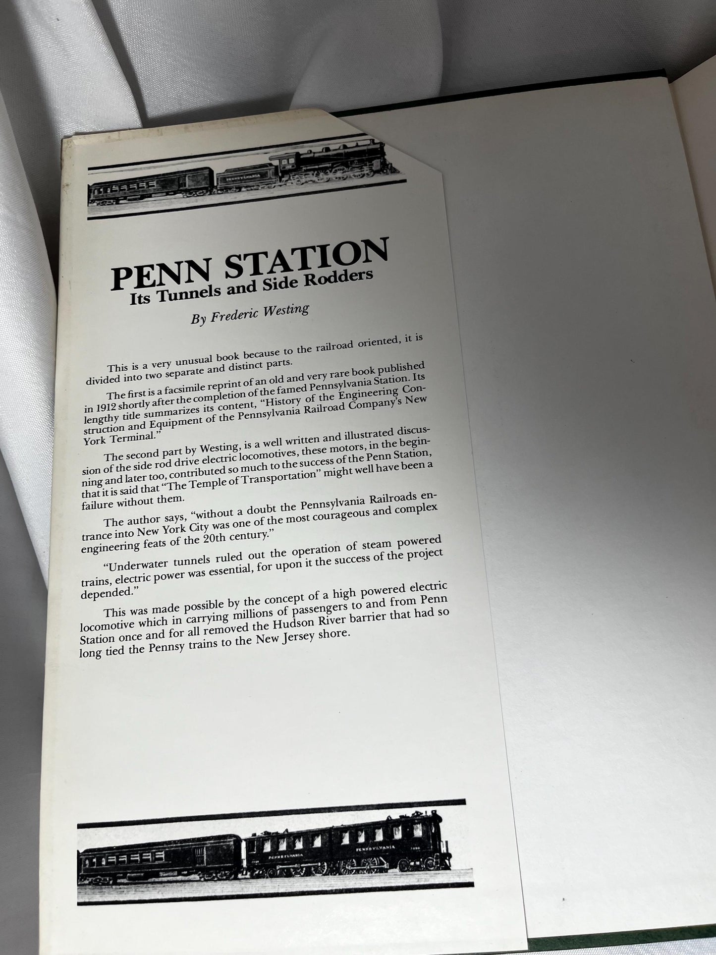 Vintage Penn Station Architecture Hardcover Book, Fred Westing Author, 1978 First Edition, Tunnel History