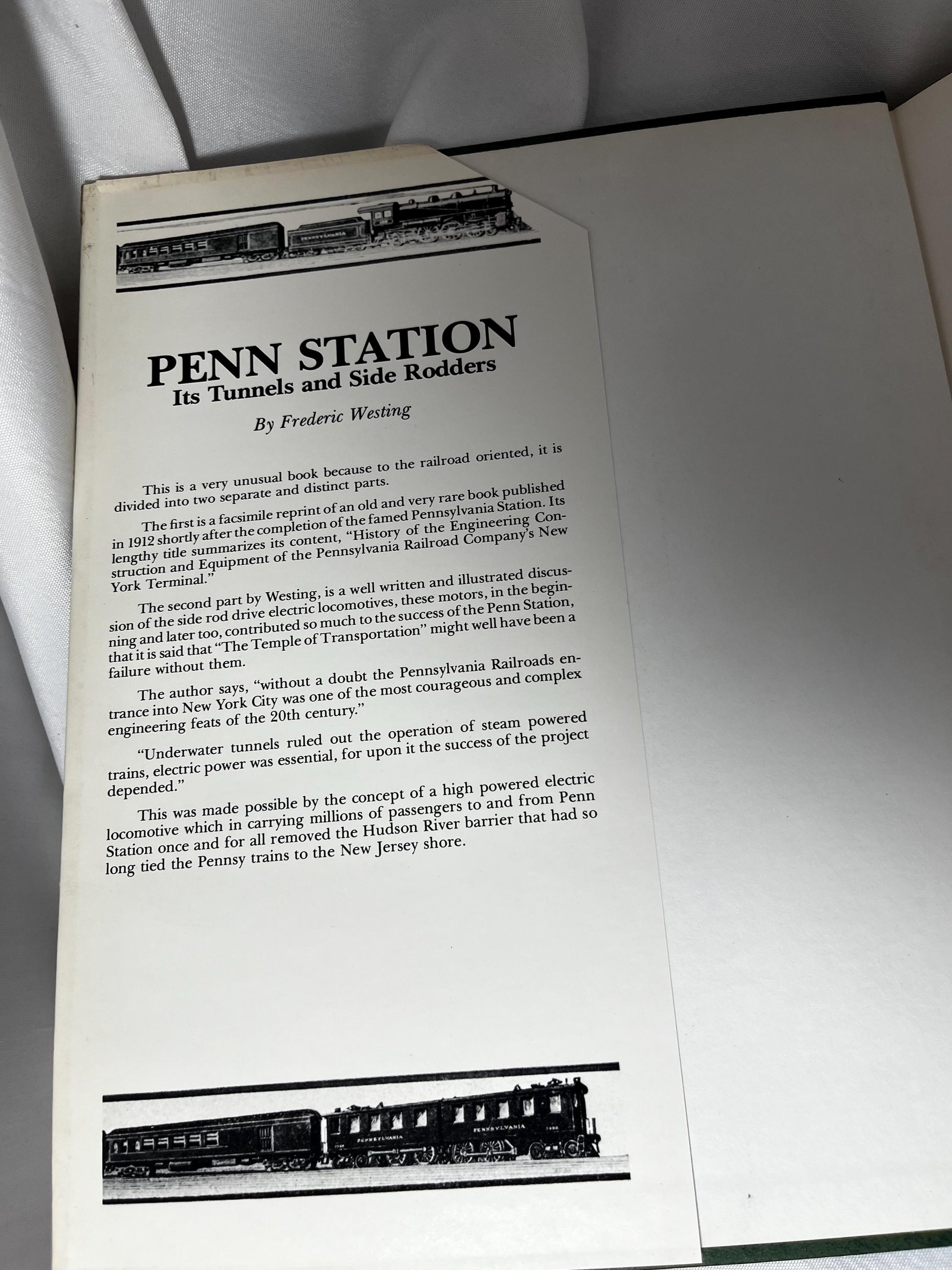 Vintage Penn Station Architecture Hardcover Book, Fred Westing Author, 1978 First Edition, Tunnel History