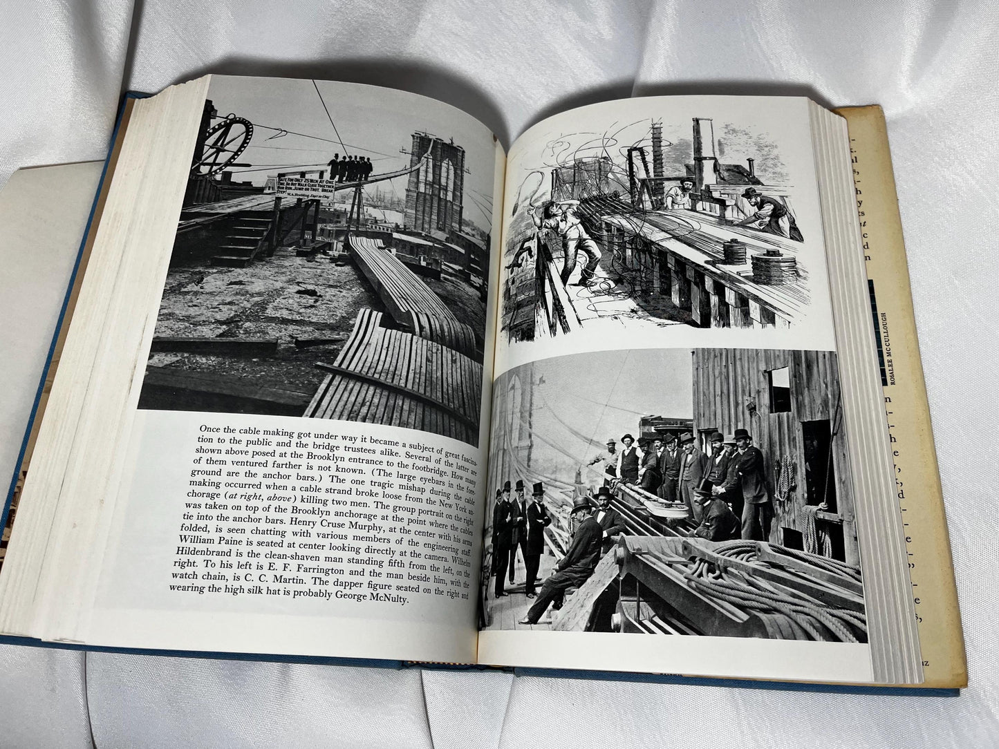 David McCullough Engineering Book, Brooklyn Bridge History, 1972 First Edition Hardcover