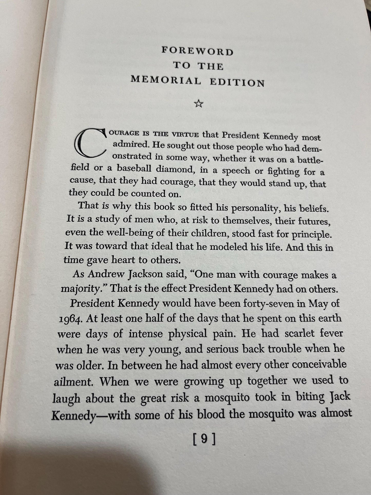 Vintage "Profiles in Courage" JFK Book Memorial Edition, Presidential History 1956, Collectible