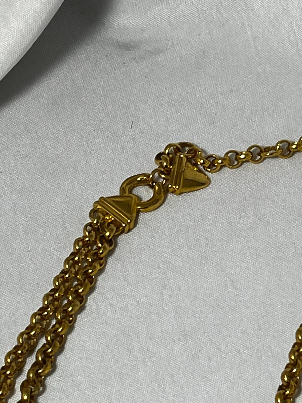 Vintage XCV Runway Liz Claiborne Gold Toned Chain Necklace, Elegant Statement Jewelry, Gift For Her