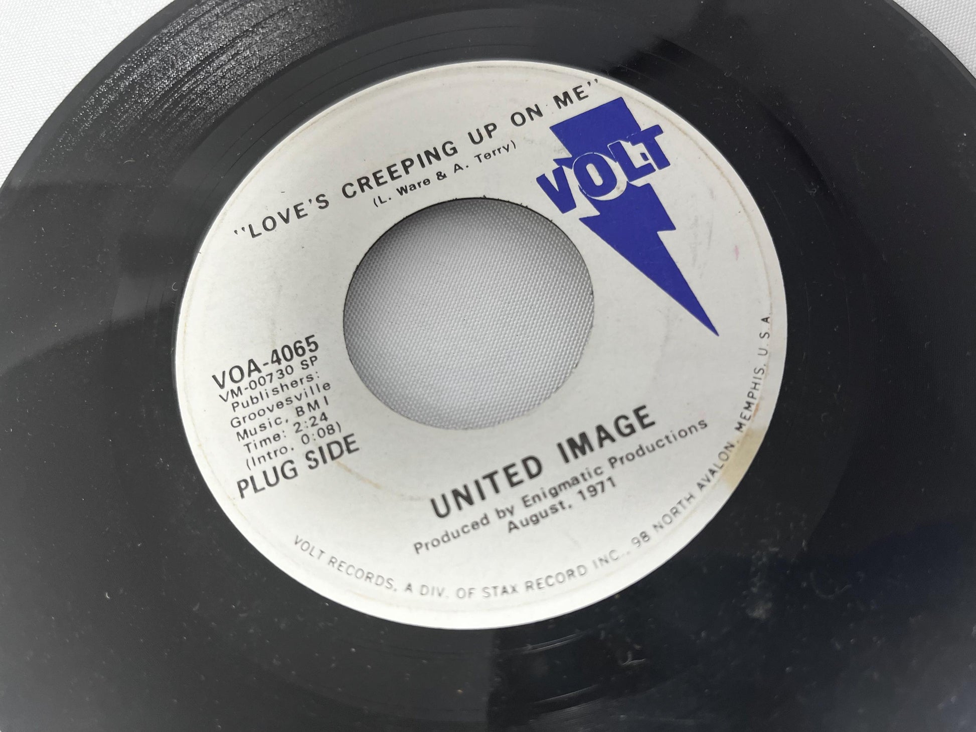 United Image Volt 7" Single 1971 Record, Rock Song Vinyl, Vintage Music Collectible