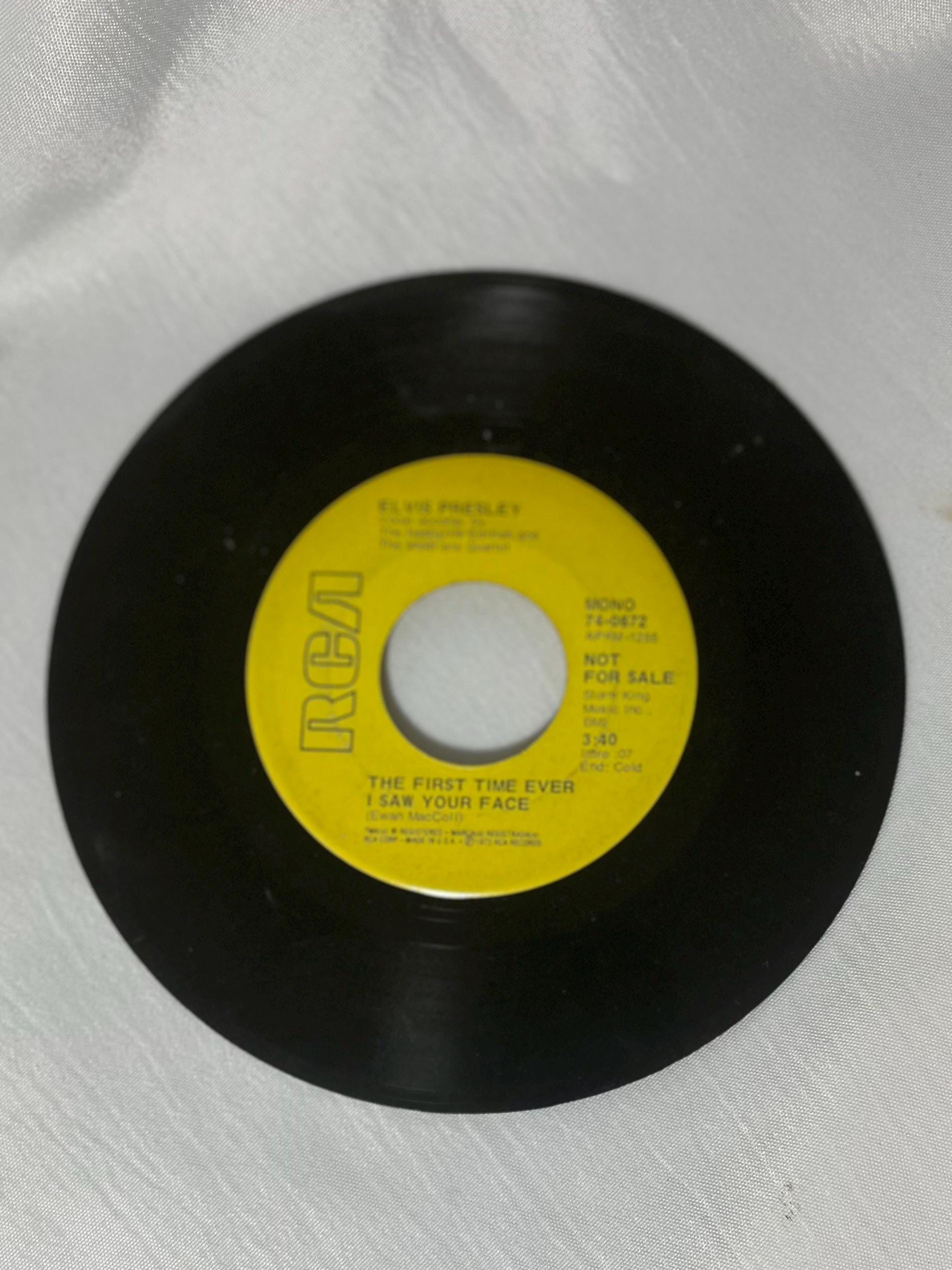 Elvis Presley 45 RPM Single Record "The First Time I Ever Saw Your Face/An American Trilogy" Rock Song