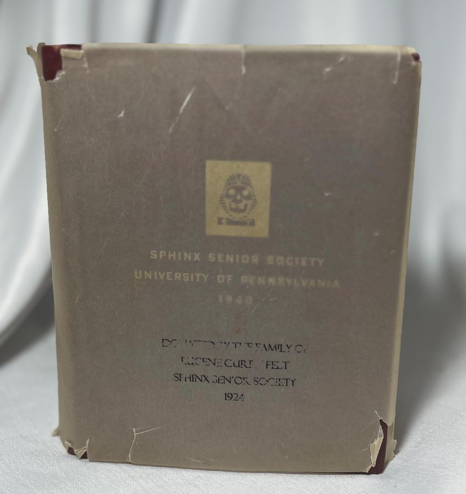 University of Pennsylvania Sphinx Senior Society 1940 Members Book, Collegiate Memorabilia, Society Roll