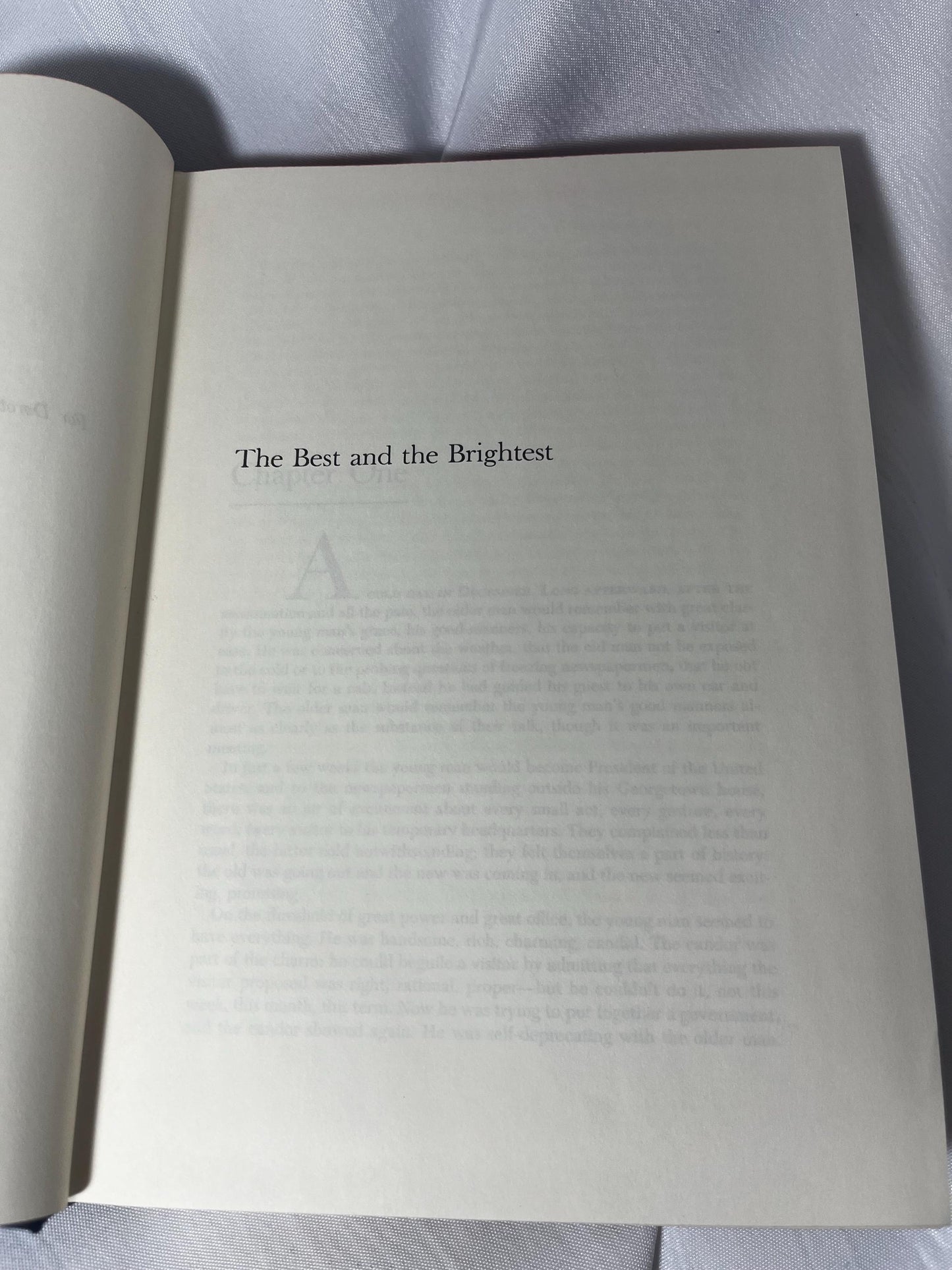 Vintage "The Best and the Brightest" Hardcover Book, First Edition, Vietnam War History, David Halberstam