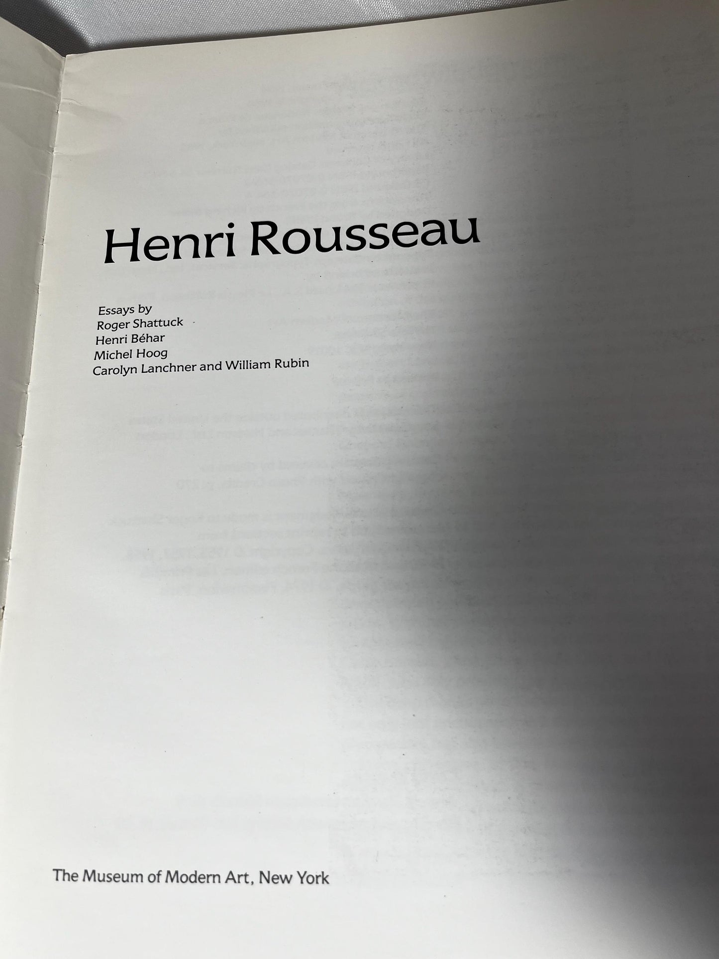 Henri Rousseau Museum of Modern Art Book 1985 Softcover Coffee Table Book