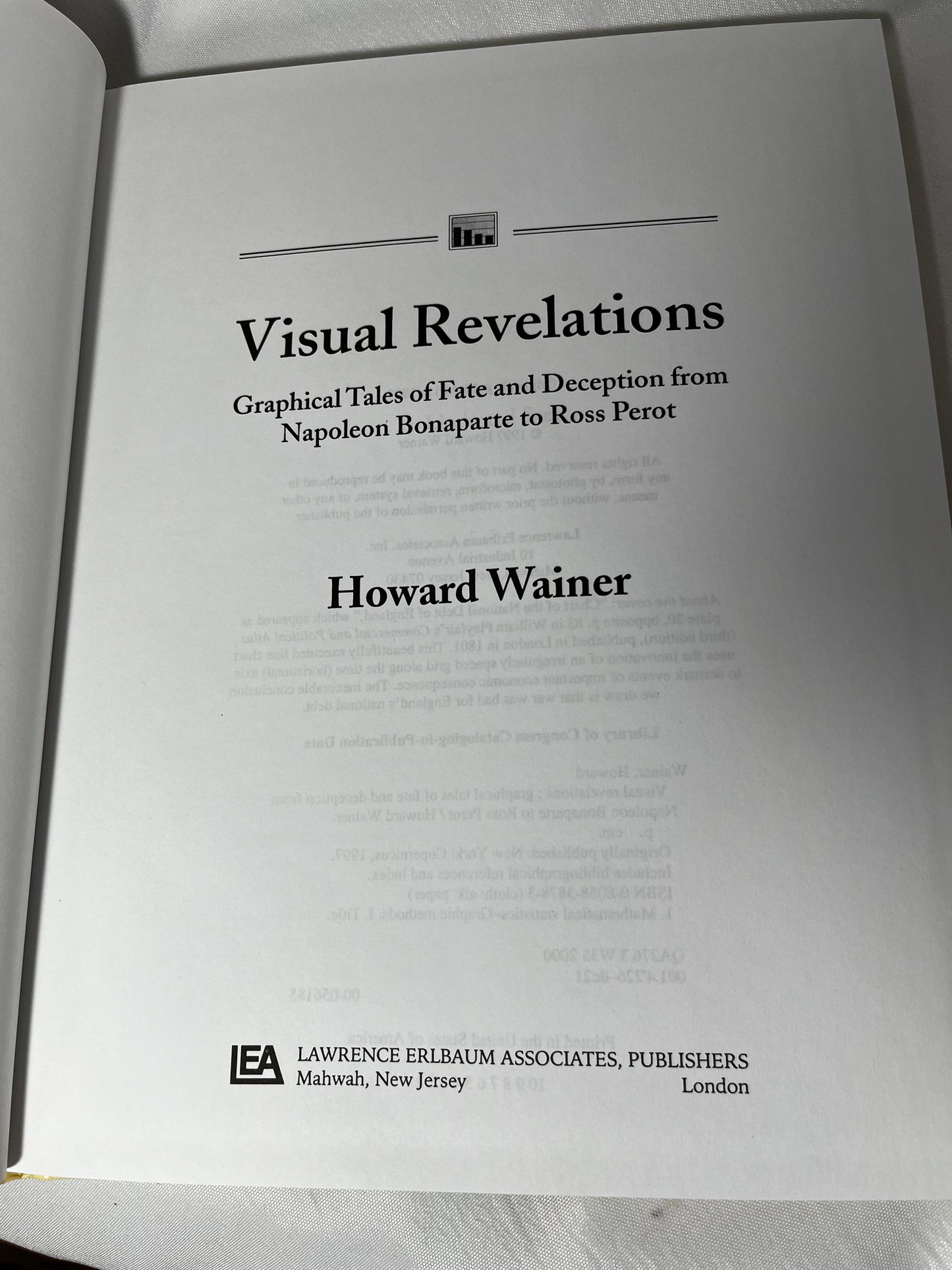 Visual Revelations Hardcover Book 1997 First Edition, Historical Graphics, History Book Napoleon Bonaparte Ross Perot