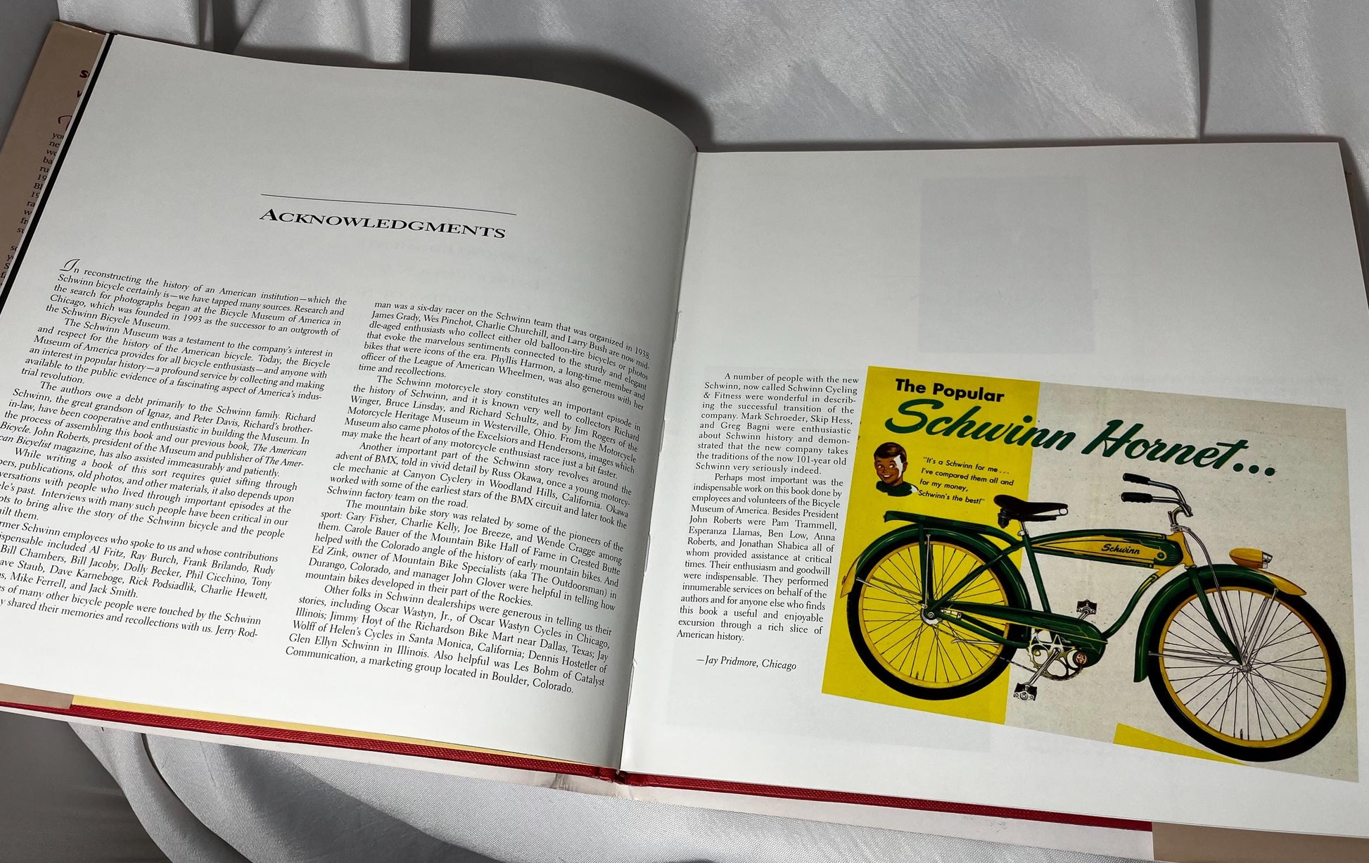 Schwinn Bicycles Book by Jay Pridmore, Jim Hurd - 1996 First Edition, Hardcover, Mechanical History, Bicycle History