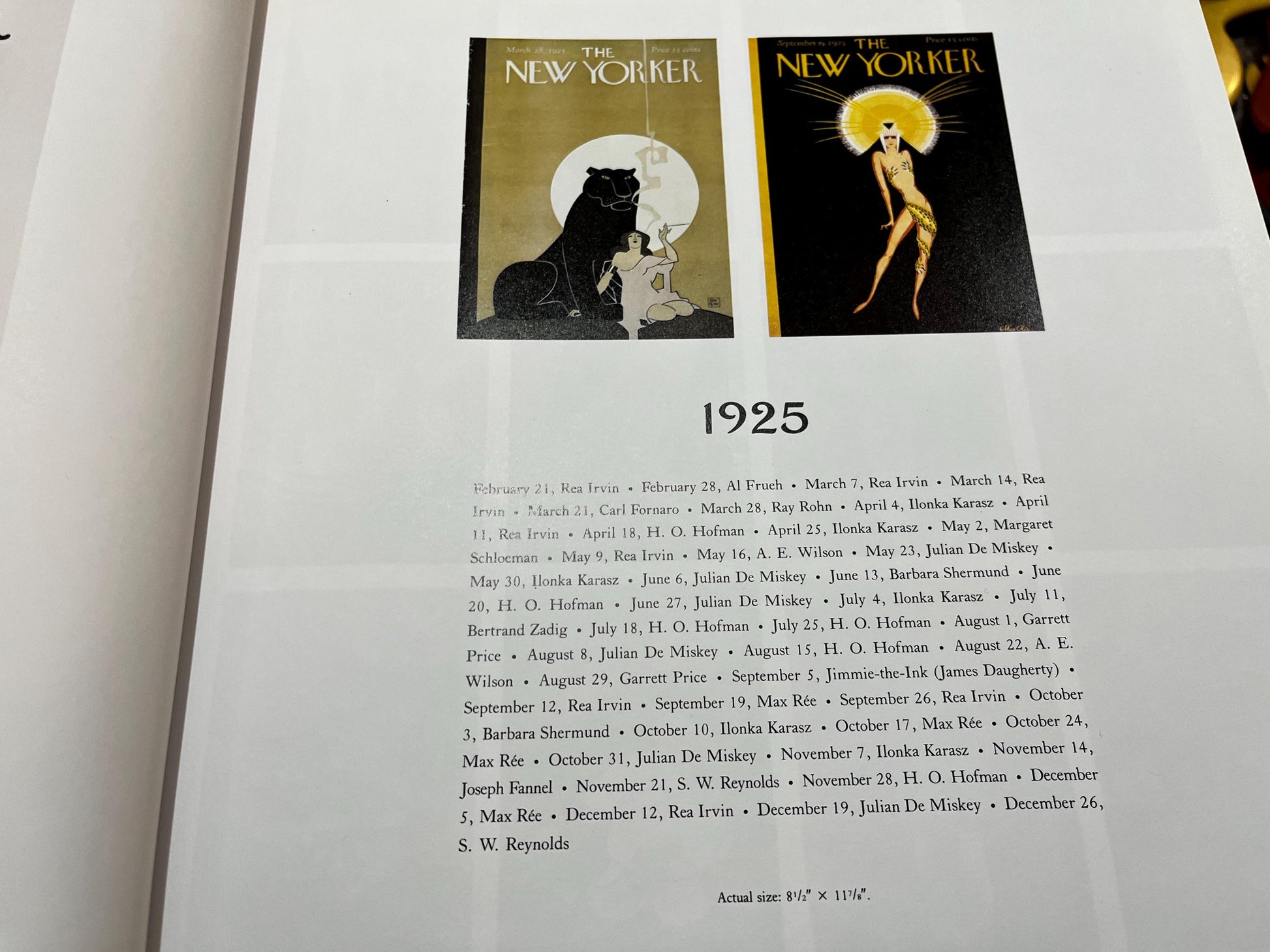 The New Yorker Coffee Table Book 1925-1989, Hardcover First Edition by John Updike, Cover Designs, Art Collection