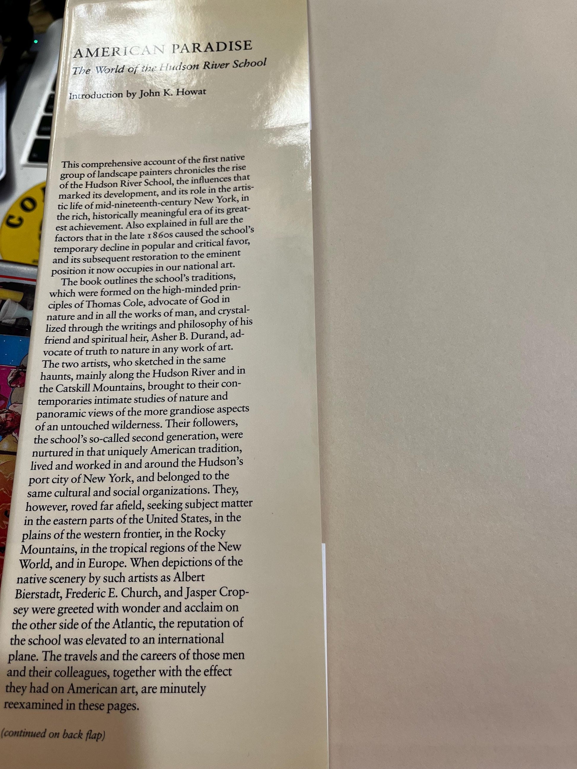 Hudson River School Book, 1987 Hardcover First Edition, Museum of Modern Art Essays, 19th Century, Landscape Paintings