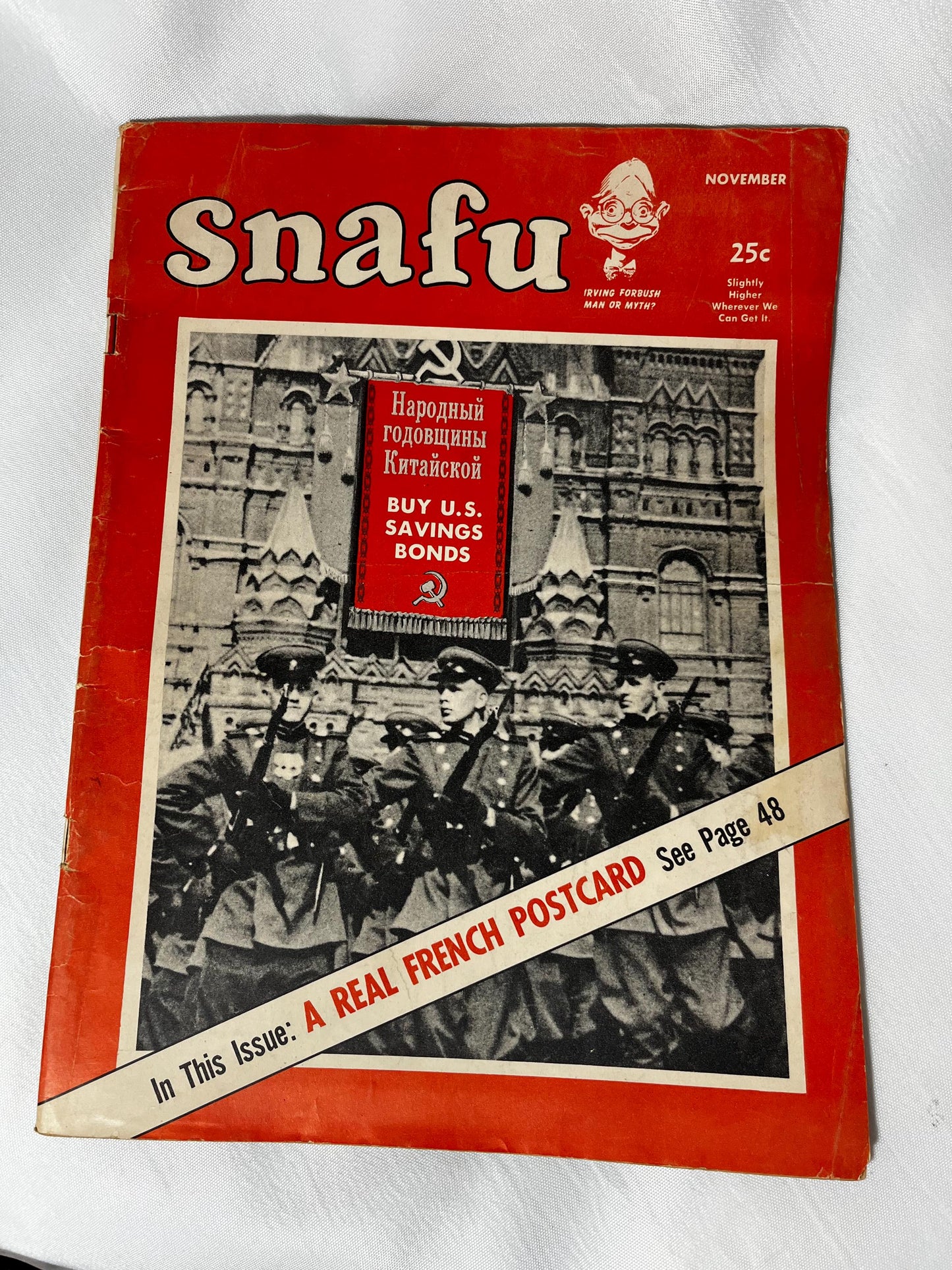 Vintage Stan Lee "Snafu" Humor Magazine November 1955, Satire Writing, Funny Collectible, Rare Find