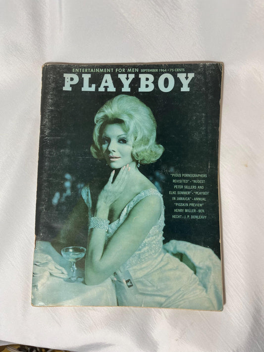 Playboy September 1964 Astrid Schulz Cover, Vintage Magazine, 60s Glamour, Retro Pin-up, Collectible