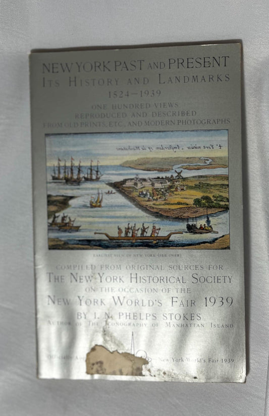 Vintage 1939 World's Fair New York History Landmarks Book, I.N. Phelps Stokes