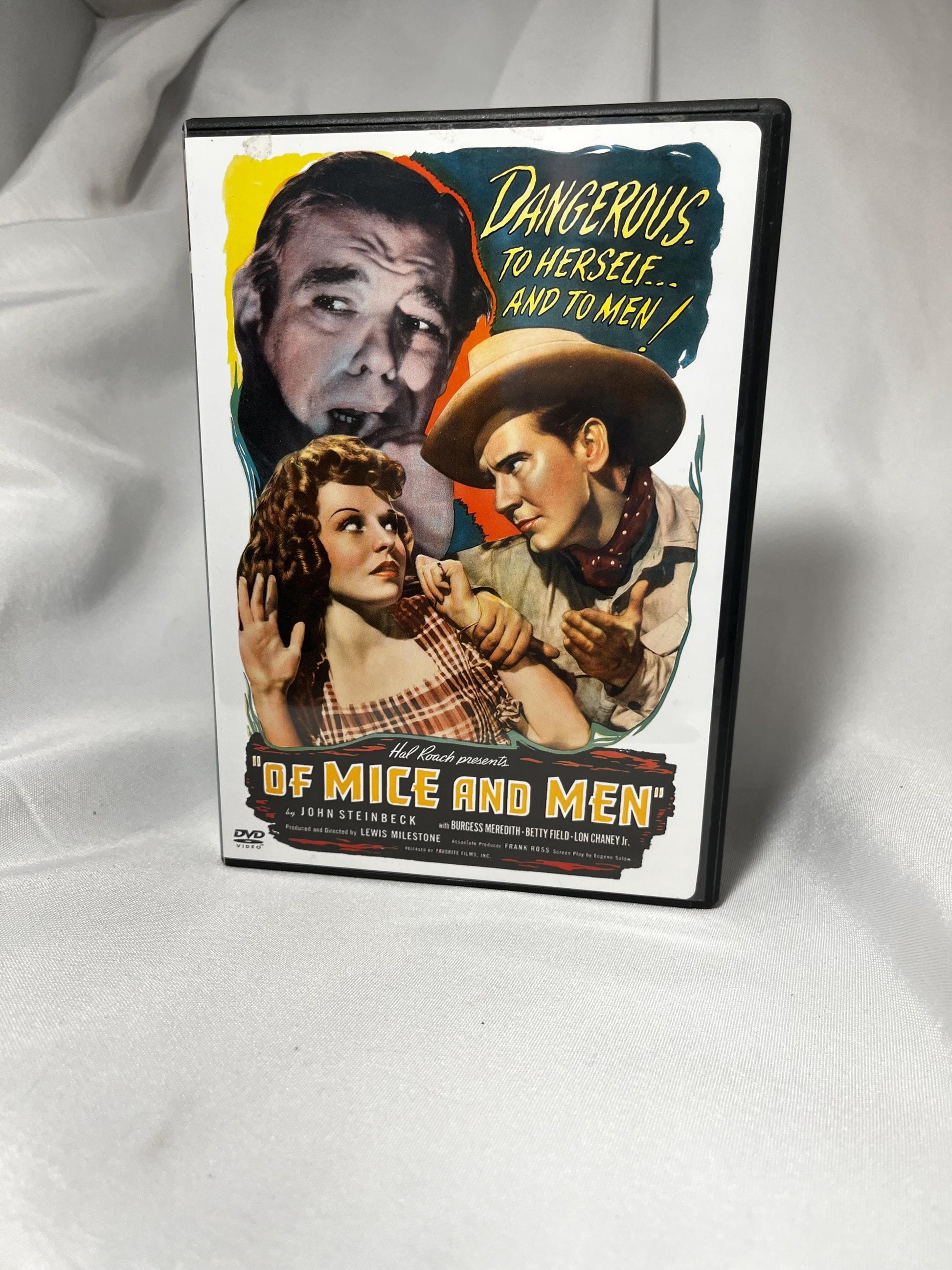 Of Mice and Men 1939 DVD Lon Chaney Jr. Burgess Meredith Betty Field Classic Cinema Film