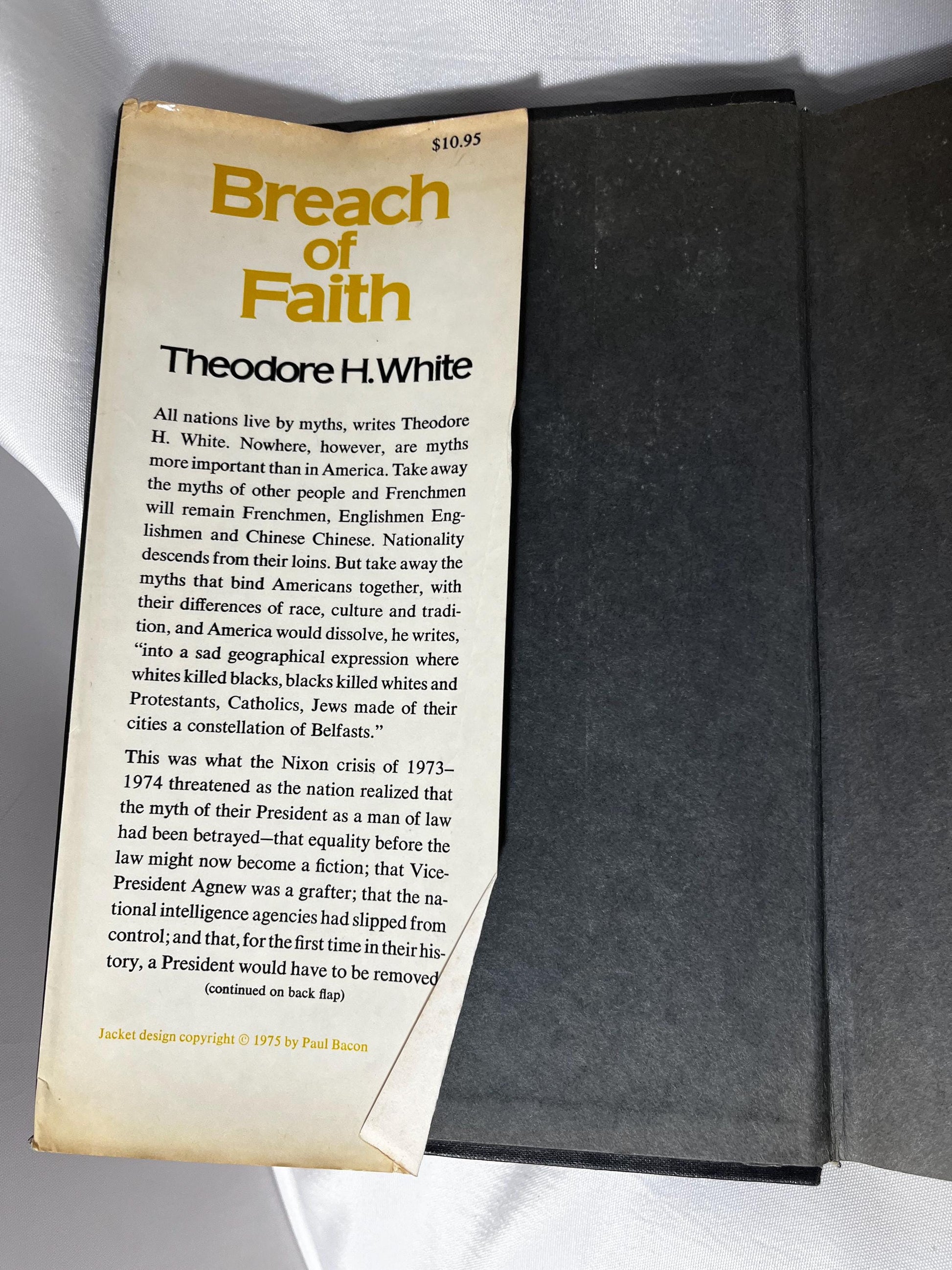 Breach of Faith: The Fall of Richard Nixon Watergate Scandal Hardcover Book 1975 First Edition, Political History, Election