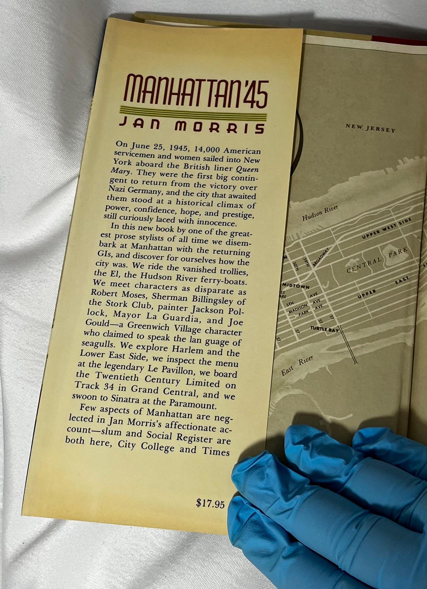 Manhattan '45 by Jan Morris First Edition Hardcover, Nonfiction Book, New York City History, 1987