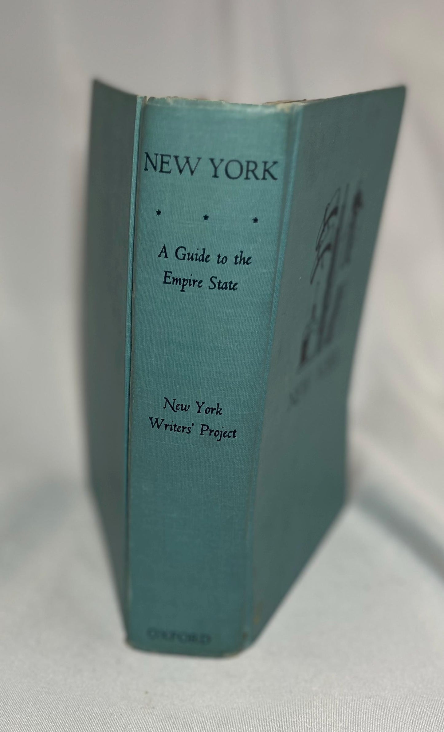 Empire State Writers' Program Guide Vintage Book 1940 Hardcover, New York WPA, NY Tourism Collectible