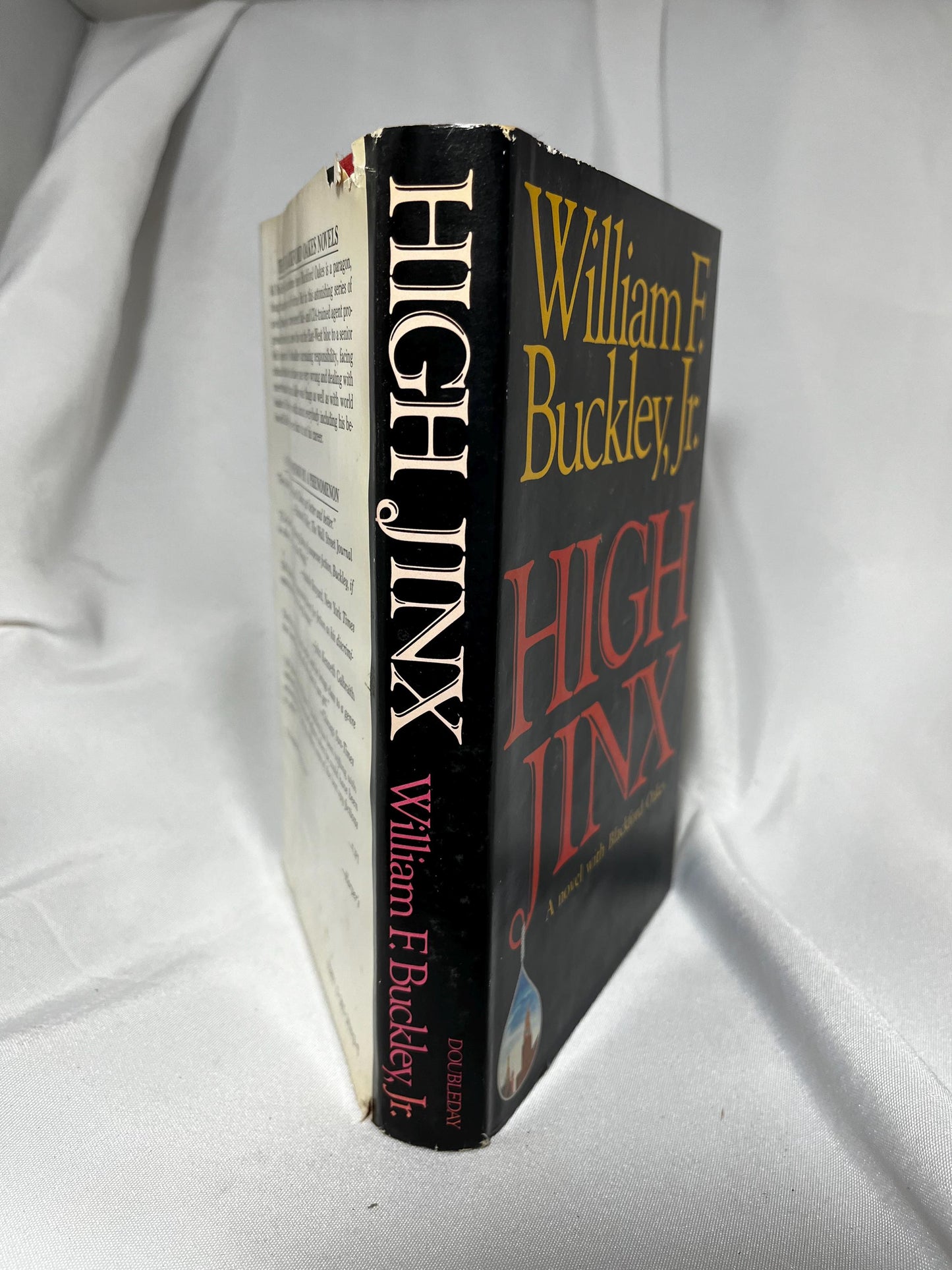 Vintage Novel High Jinx by William F. Buckley, Jr. Hardcover First Edition, Crime Story Hardcover 1986