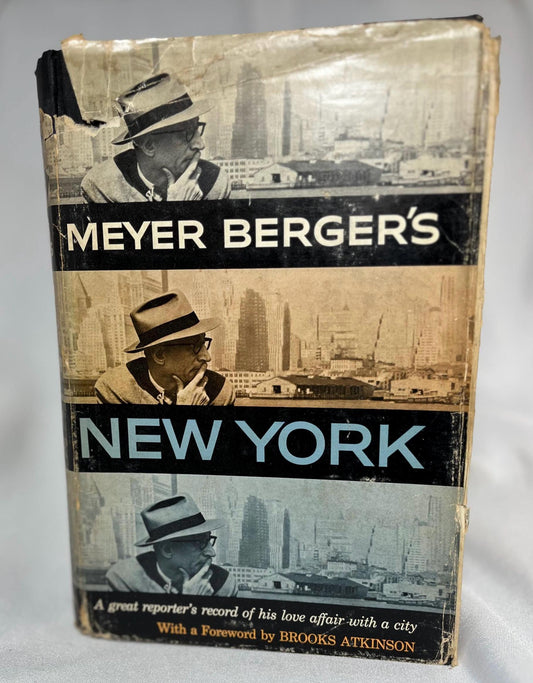 Meyer Berger's New York Hardcover First Edition - Reporter Memoir by New York Times Journalist - Vintage Book Gift