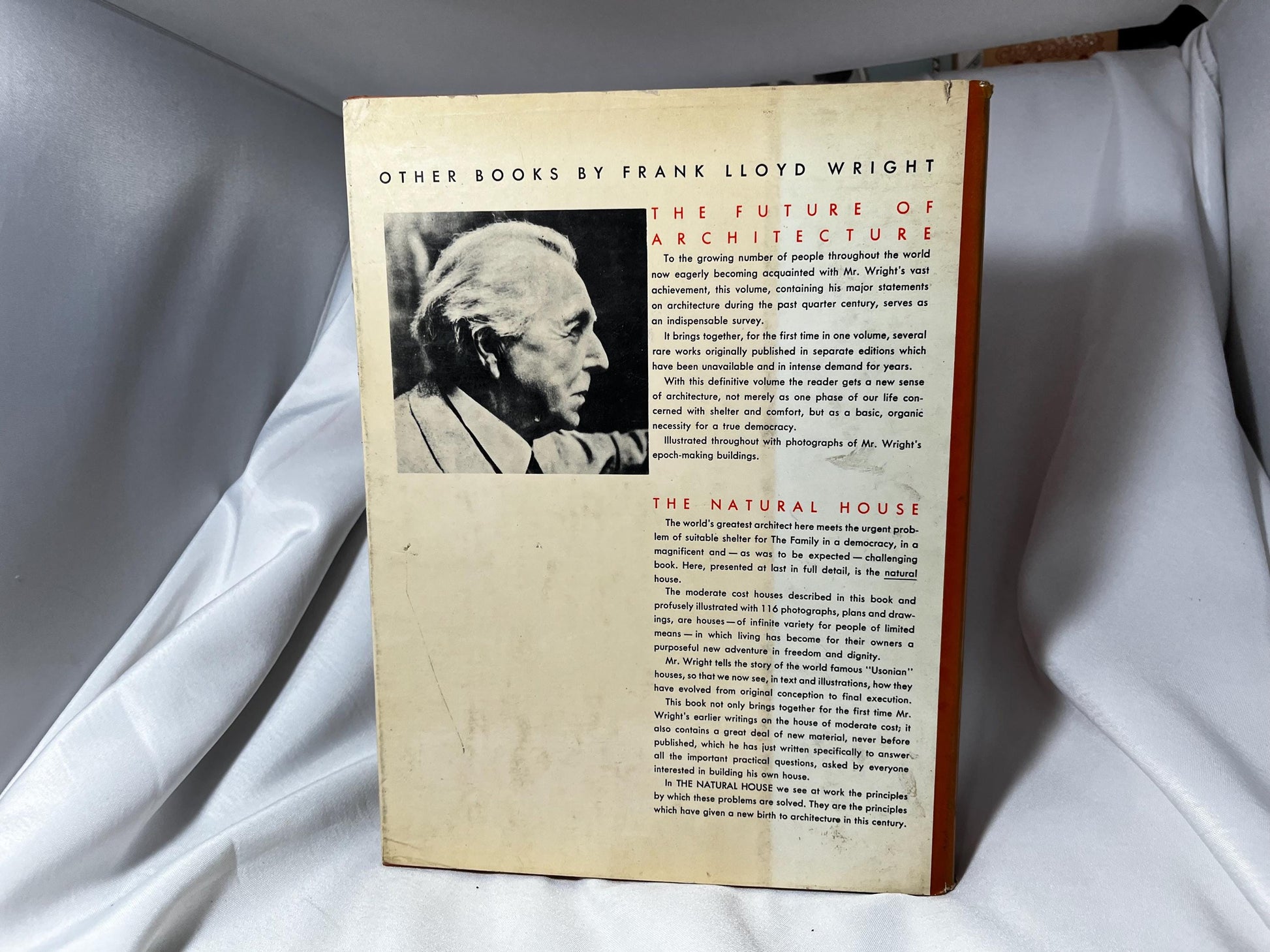 Vintage American Architecture Book by Frank Lloyd Wright 1955 First Edition, Art and Architecture Reference, Mid Century Design