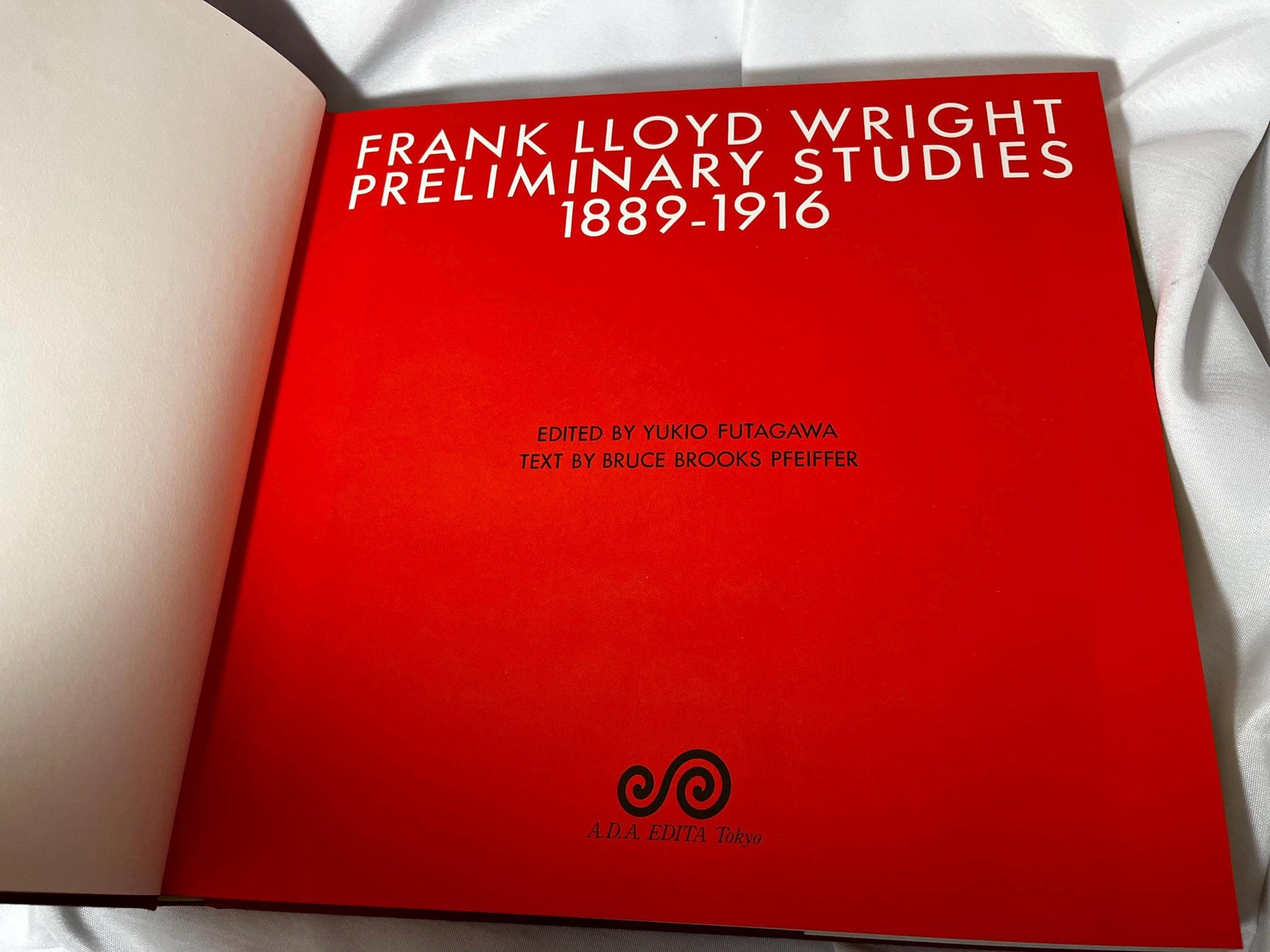 Frank Lloyd Wright Preliminary Studies Book 1889-1916, First Edition Hardcover, Bruce Brooks Pfeiffer