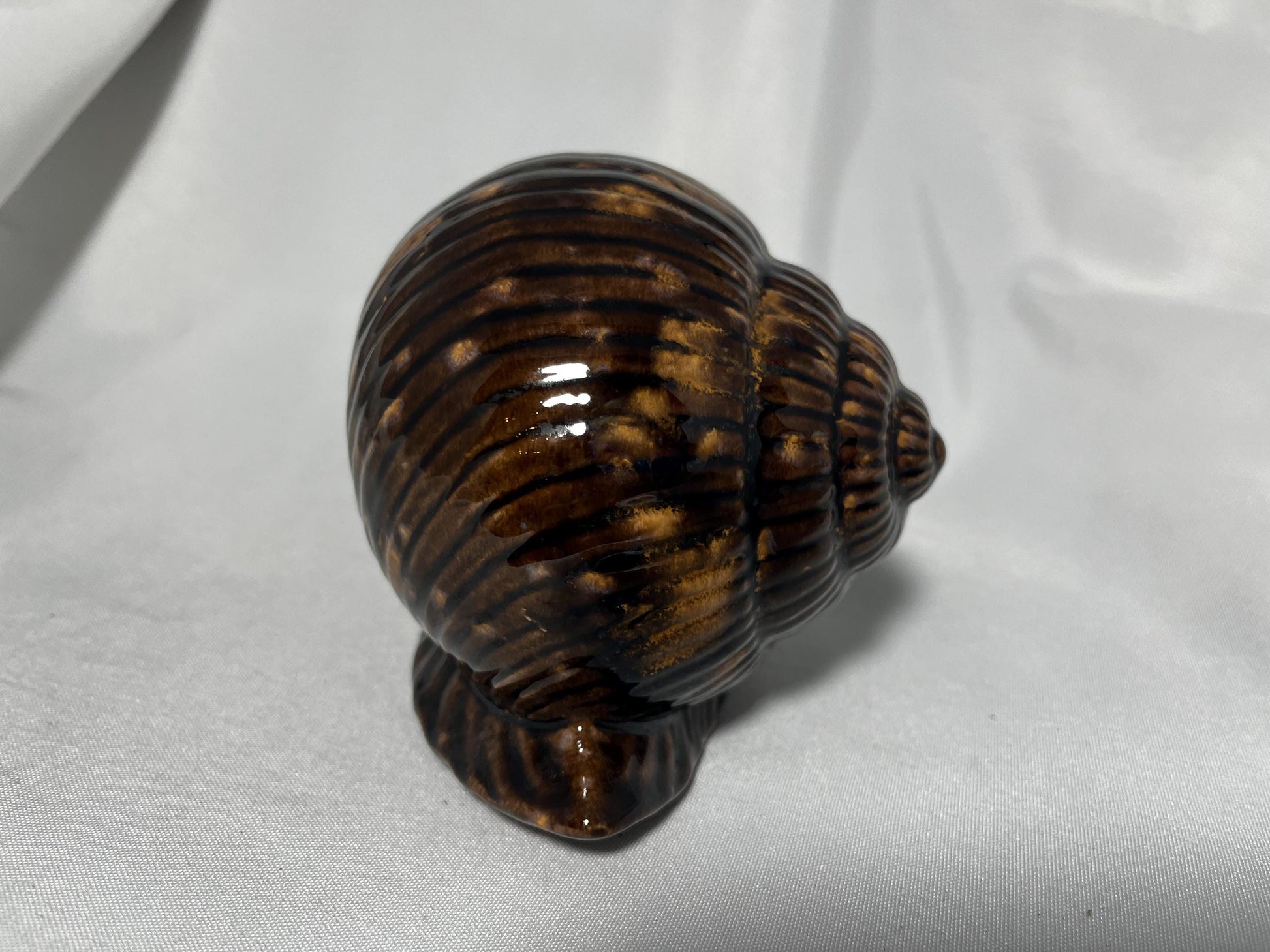 Retro Ceramic Snail Paperweight, Anne Schmidt Art, Animal Lover Gift, Desk Decoration, 1979