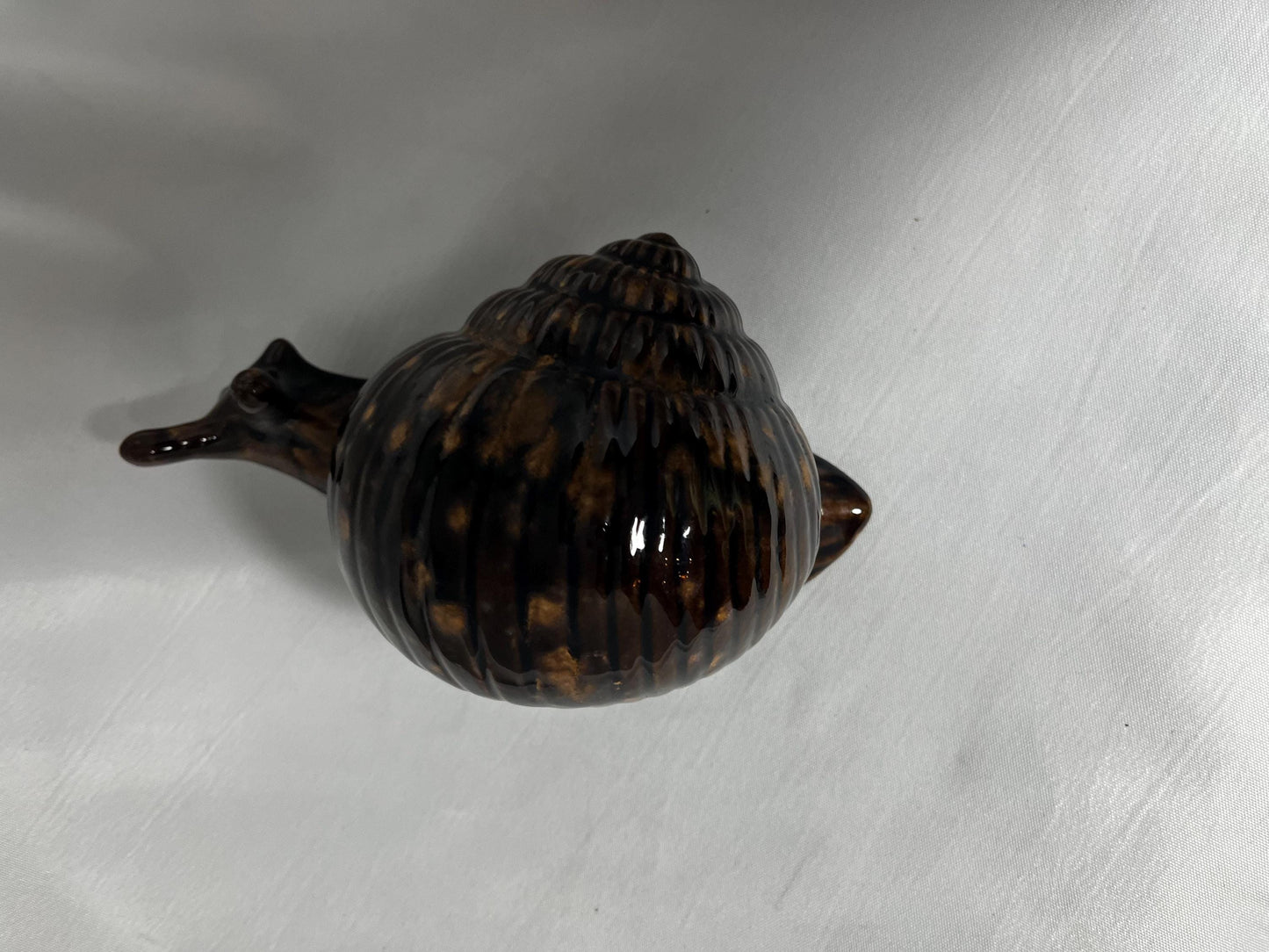 Retro Ceramic Snail Paperweight, Anne Schmidt Art, Animal Lover Gift, Desk Decoration, 1979