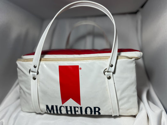 Michelob Beer Soft Shell Cooler Bag 1980s, Insulated Portable Cooler, Zipper & Handles