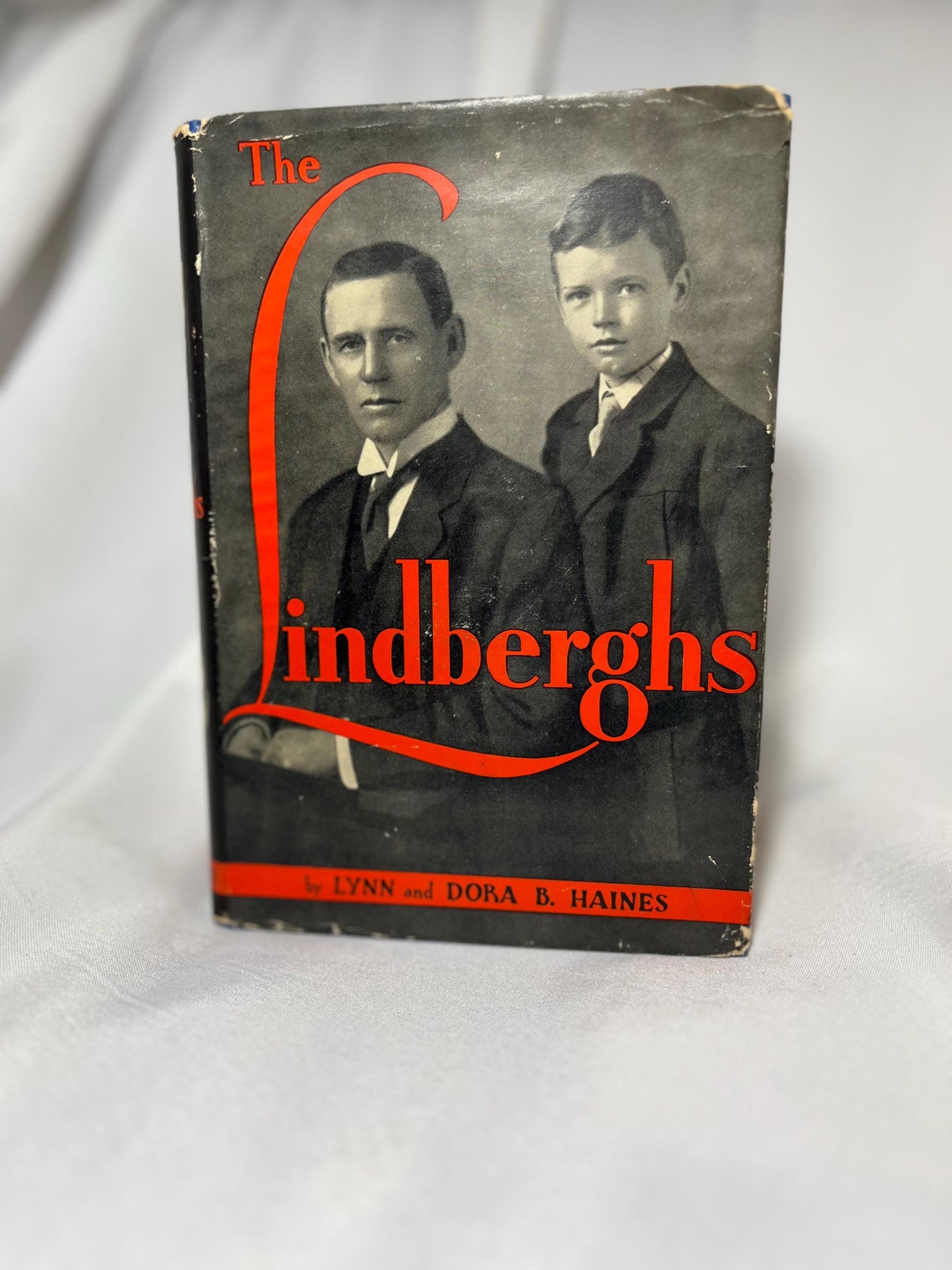 The Lindberghs by Lynn and Dora B. Haynes - 1931 First Edition Hardcover Book, Charles Lindbergh Biography, Aviator Memorabilia