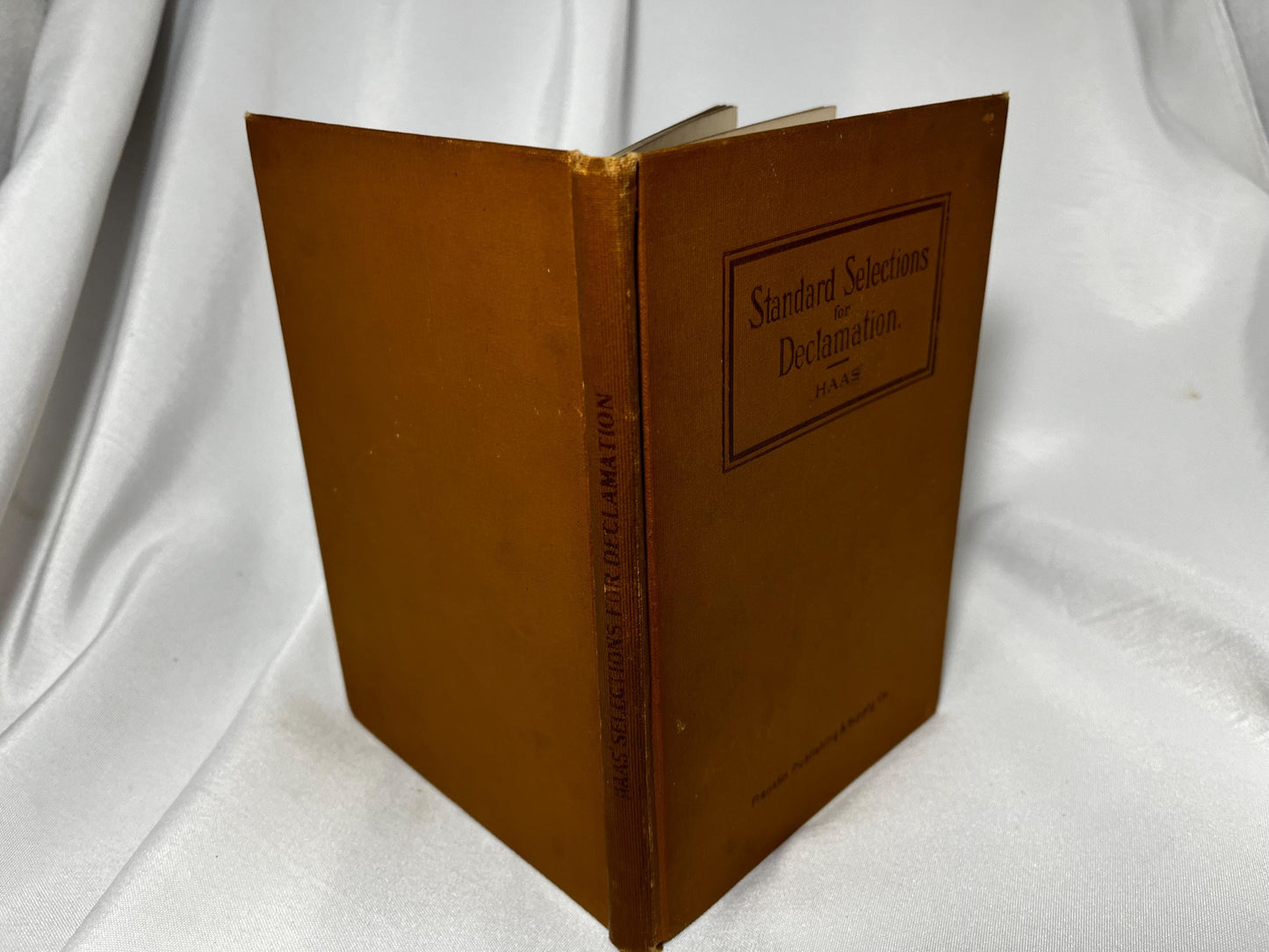 Vintage Speech and Debate Book 1919, Forensics Team Resource, First Edition Hardcover, Haas Declamation Selections