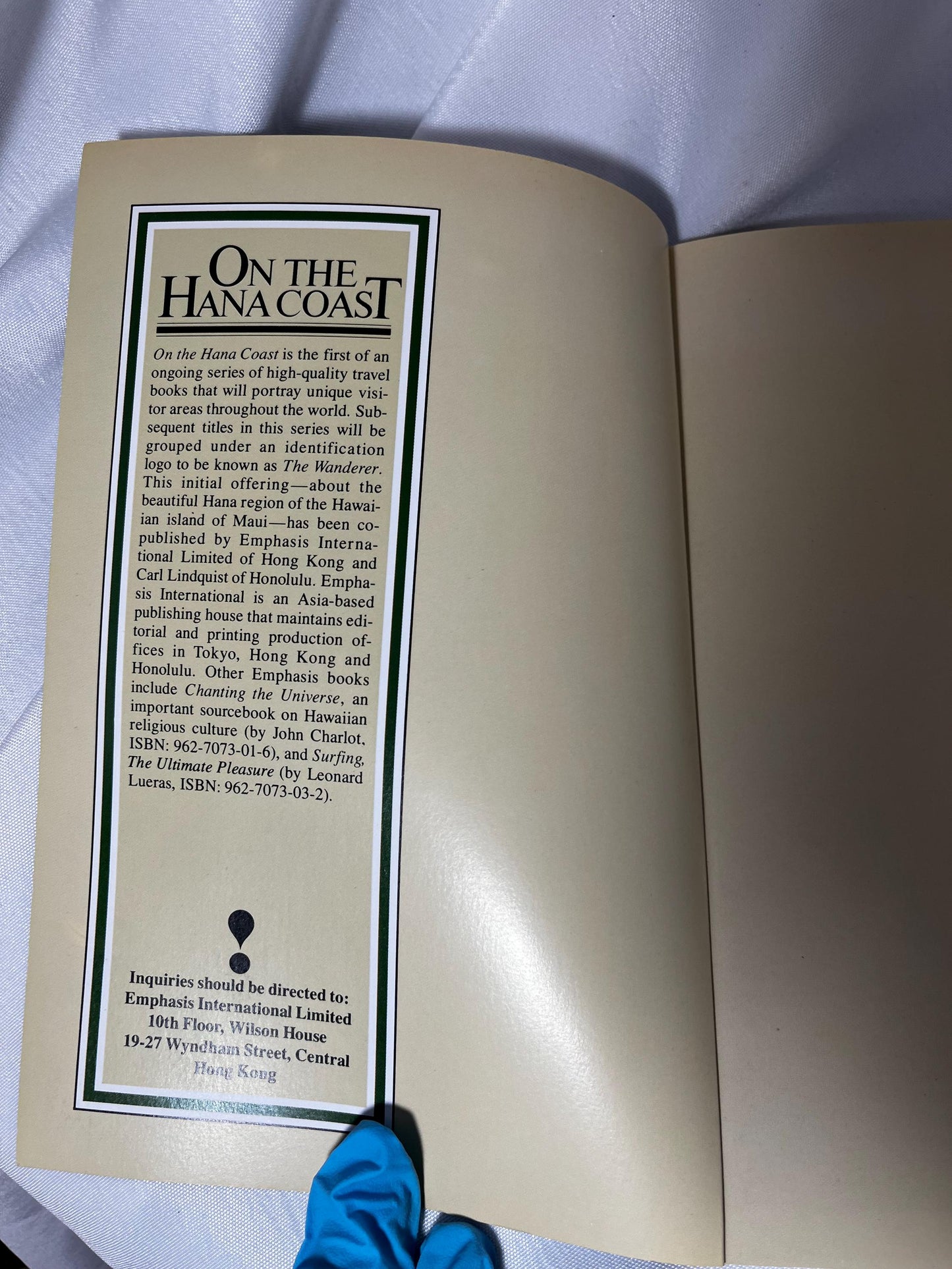 Ron Youngblood Book "On the Hana Coast" - 1987 Second Printing, Hawaii Adventures