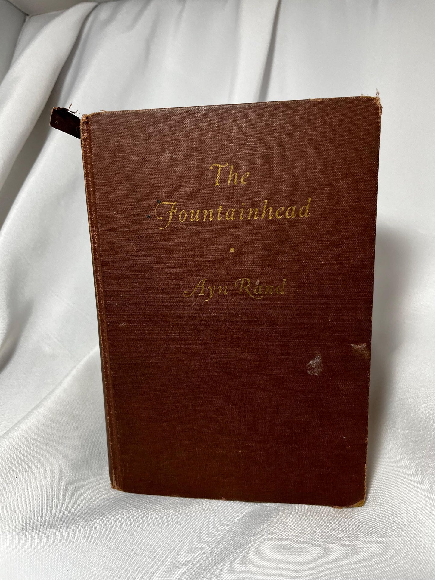 The Fountainhead by Ayn Rand 1943 First Edition Hardcover, Novel, 40s Classic Book