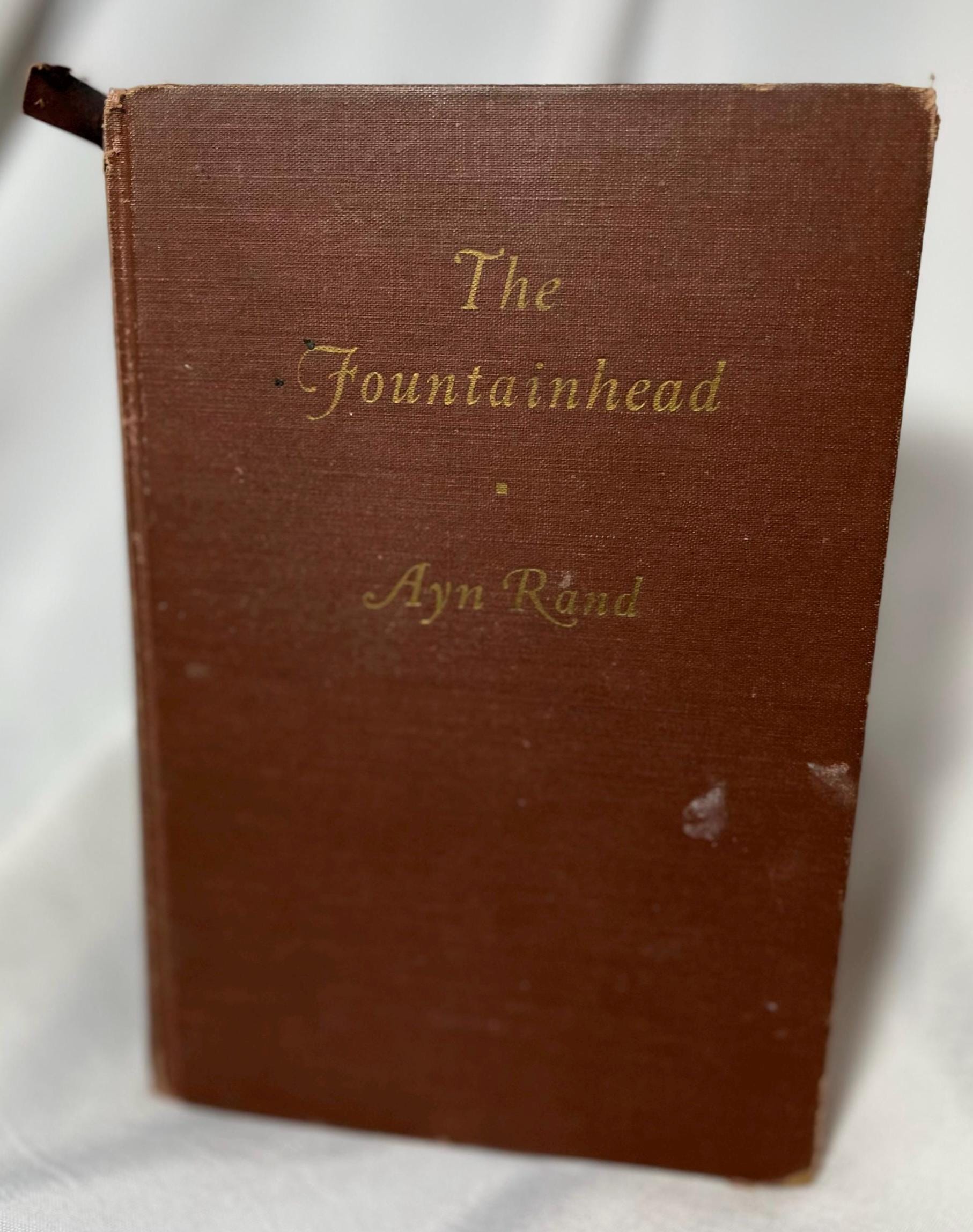 The Fountainhead by Ayn Rand 1943 First Edition Hardcover, Novel, 40s Classic Book