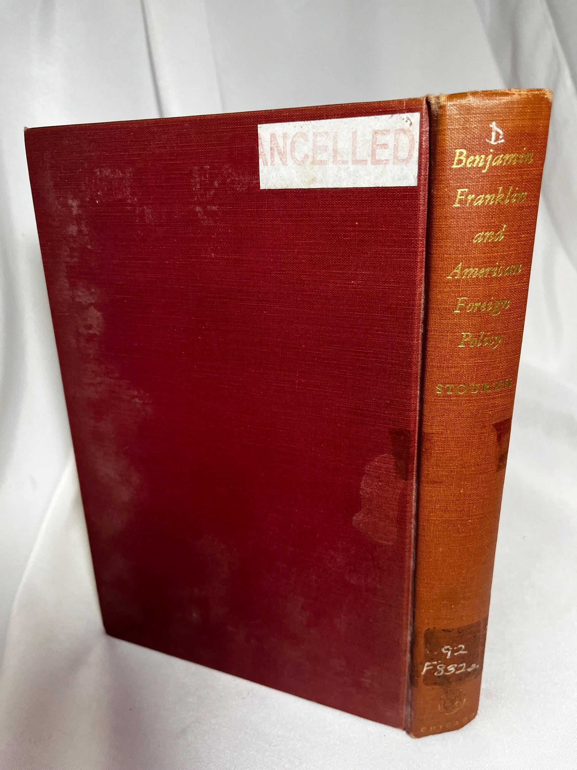 Vintage "Benjamin Franklin and American Foreign Policy” Biography Hardcover First Edition 1954