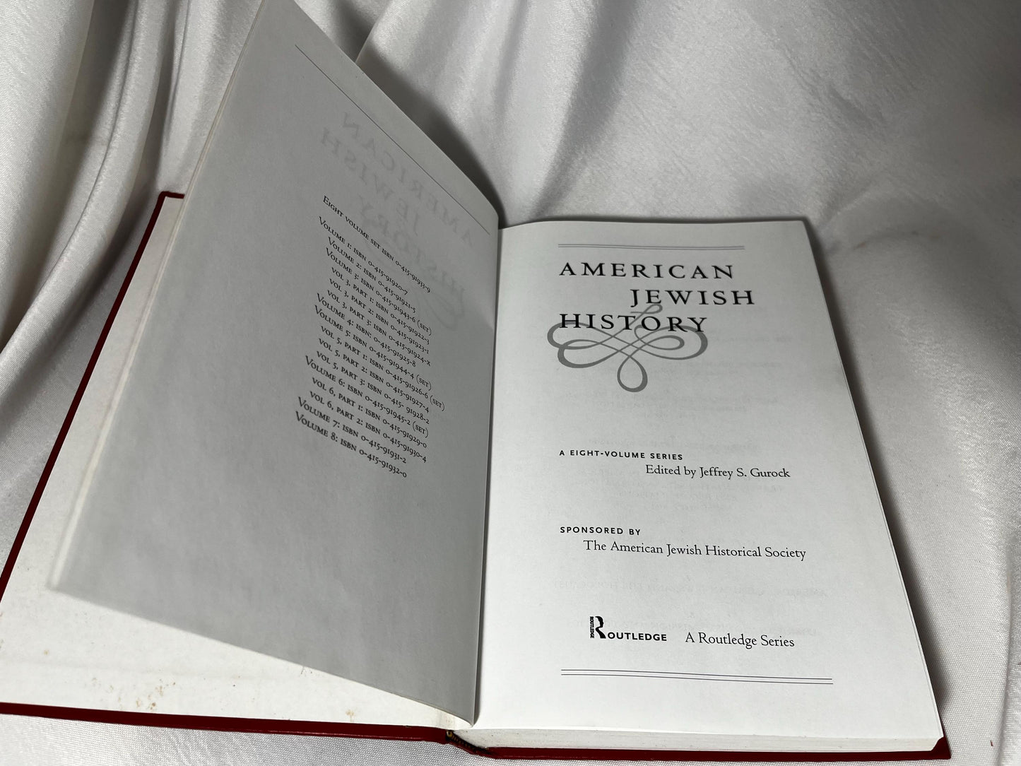 American Jewish History Vol. 2 Hardcover 1998 First Edition, US Jewish History Book, East European Jews in America