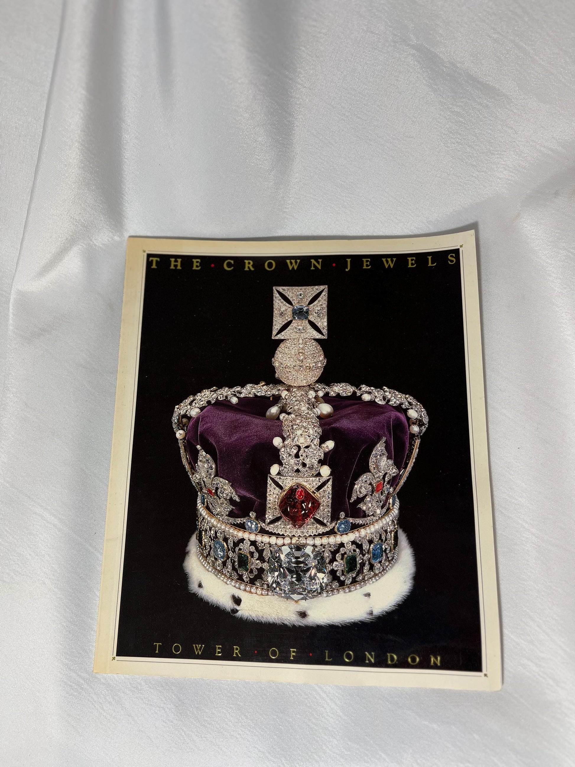 Vintage "Crown Jewels: Tower of London" Softcover Book, History Book 1987, UK Royal Family, Brigadier Kenneth Mears