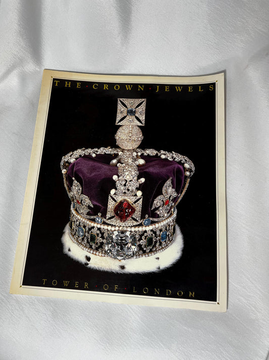 Vintage "Crown Jewels: Tower of London" Softcover Book, History Book 1987, UK Royal Family, Brigadier Kenneth Mears