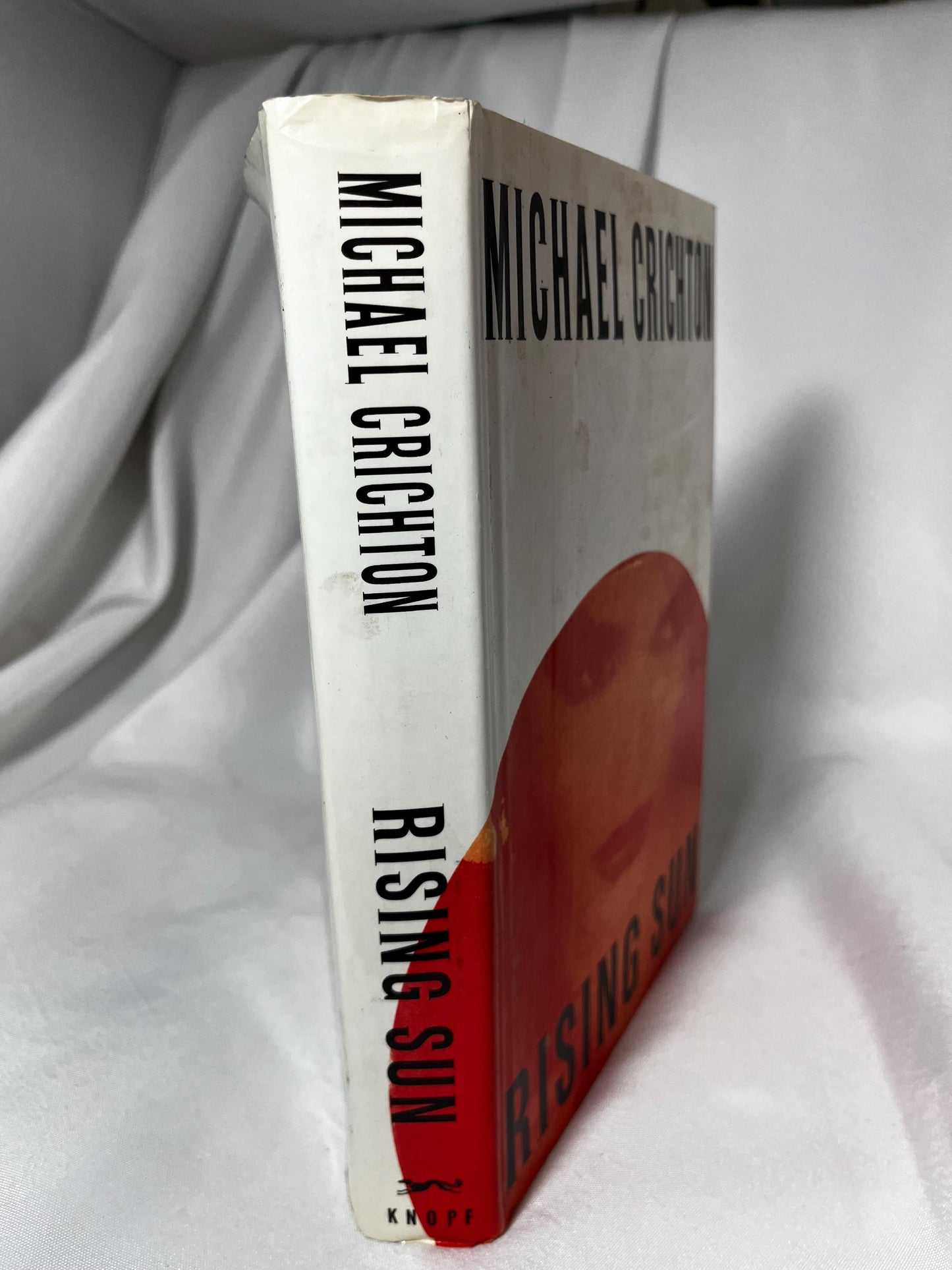 1992 "Rising Sun" by Michael Crichton Hardcover, First Edition Crime Novel Book