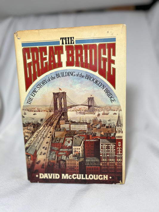 David McCullough Engineering Book, Brooklyn Bridge History, 1972 First Edition Hardcover