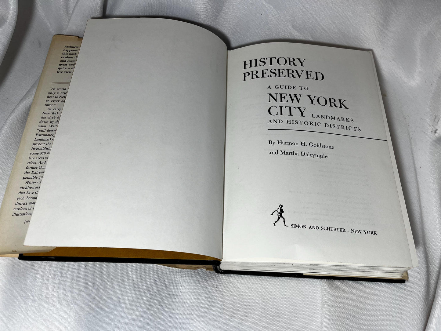 Vintage Historical Preservation NYC Landmarks Guidebook 1974 Hardcover First Edition