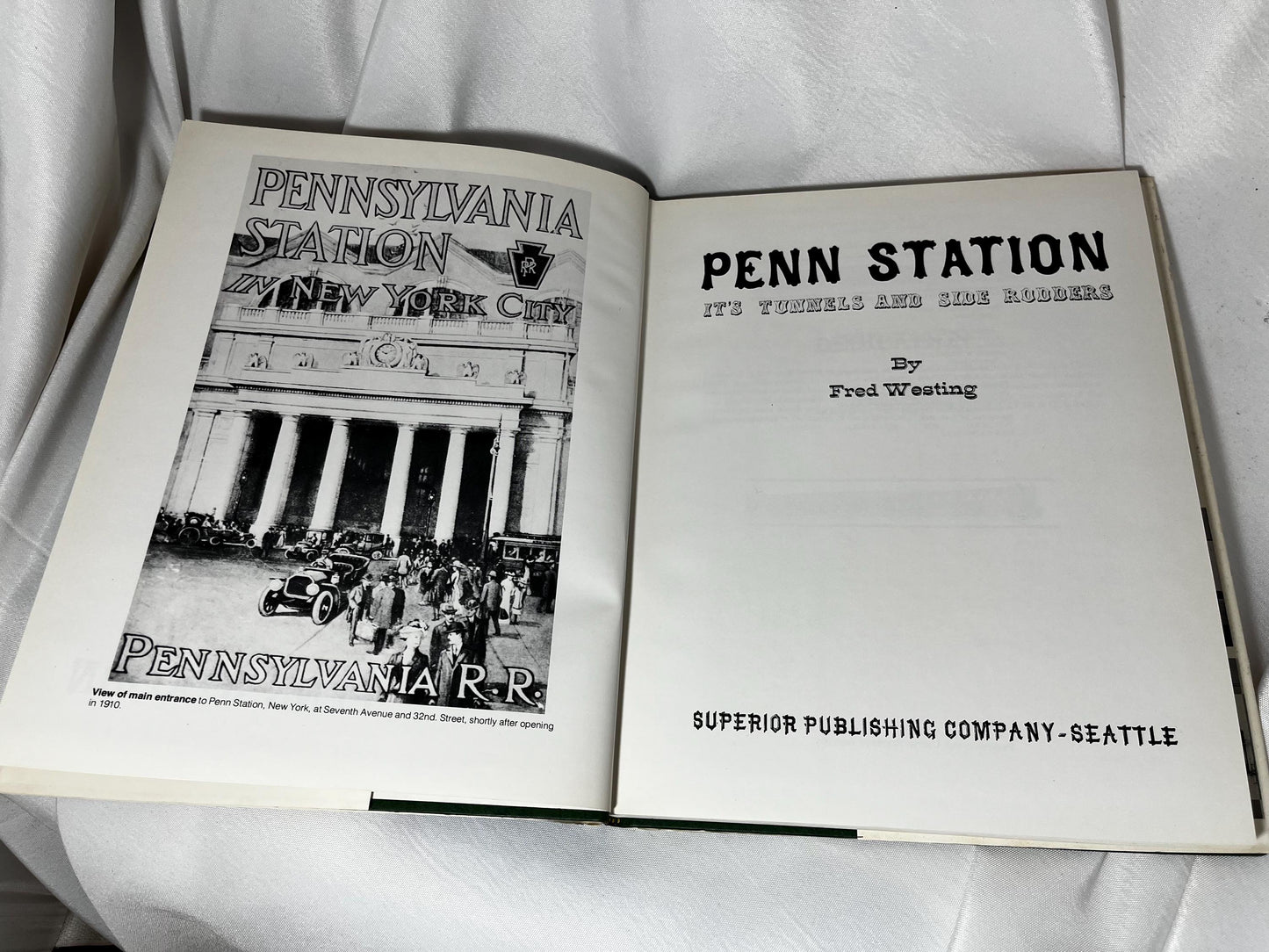 Vintage Penn Station Architecture Hardcover Book, Fred Westing Author, 1978 First Edition, Tunnel History