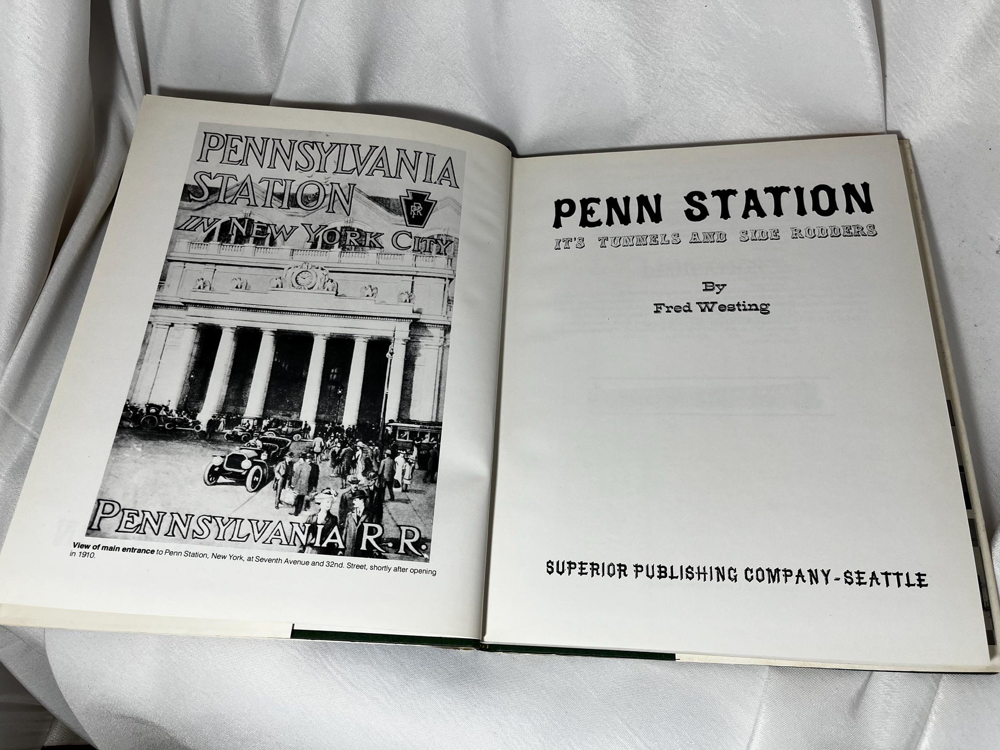 Vintage Penn Station Architecture Hardcover Book, Fred Westing Author, 1978 First Edition, Tunnel History